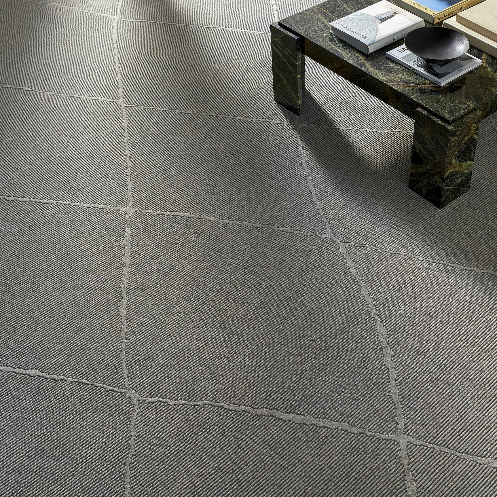 Aldis Grey Plush Textured Washable Rug - Clearance - Ornate Home