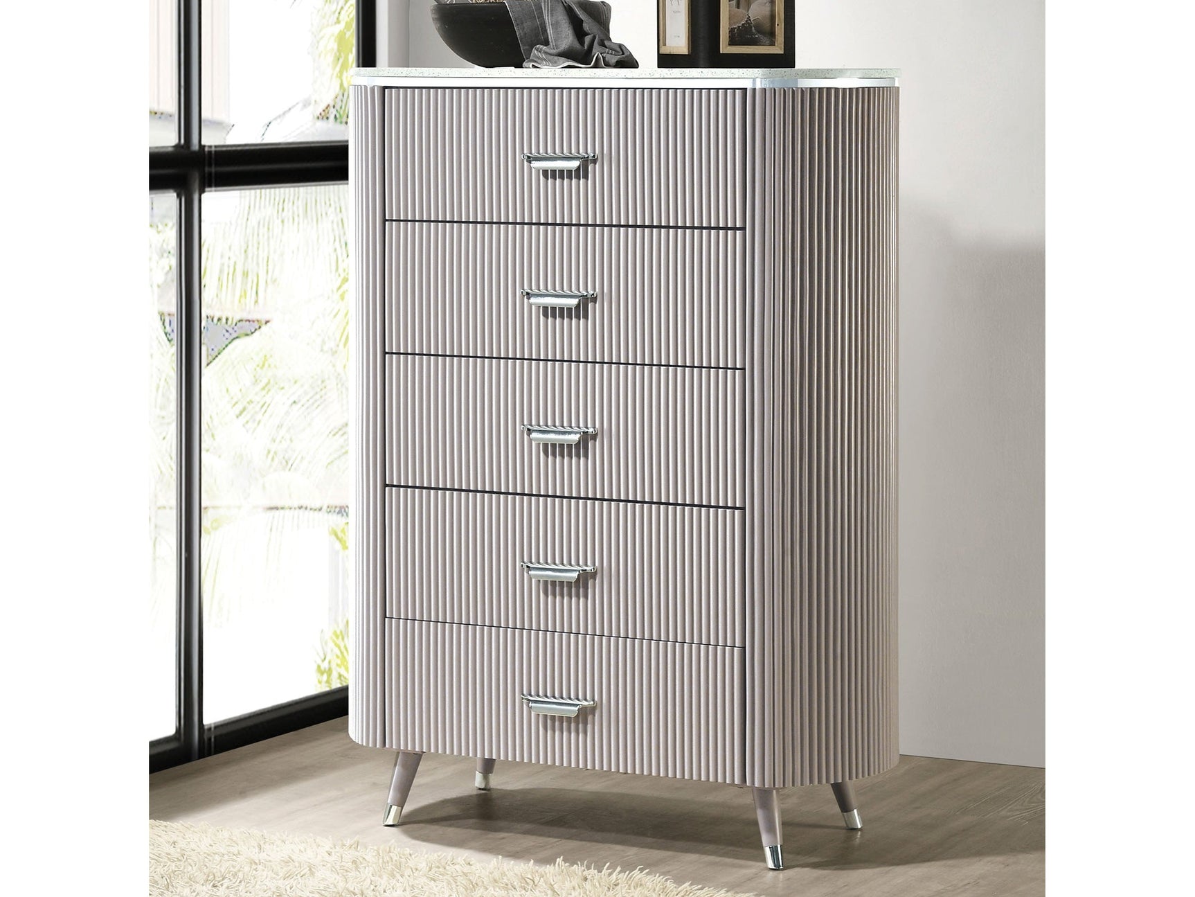 Aldridge Light Gray Chest - Ornate Home