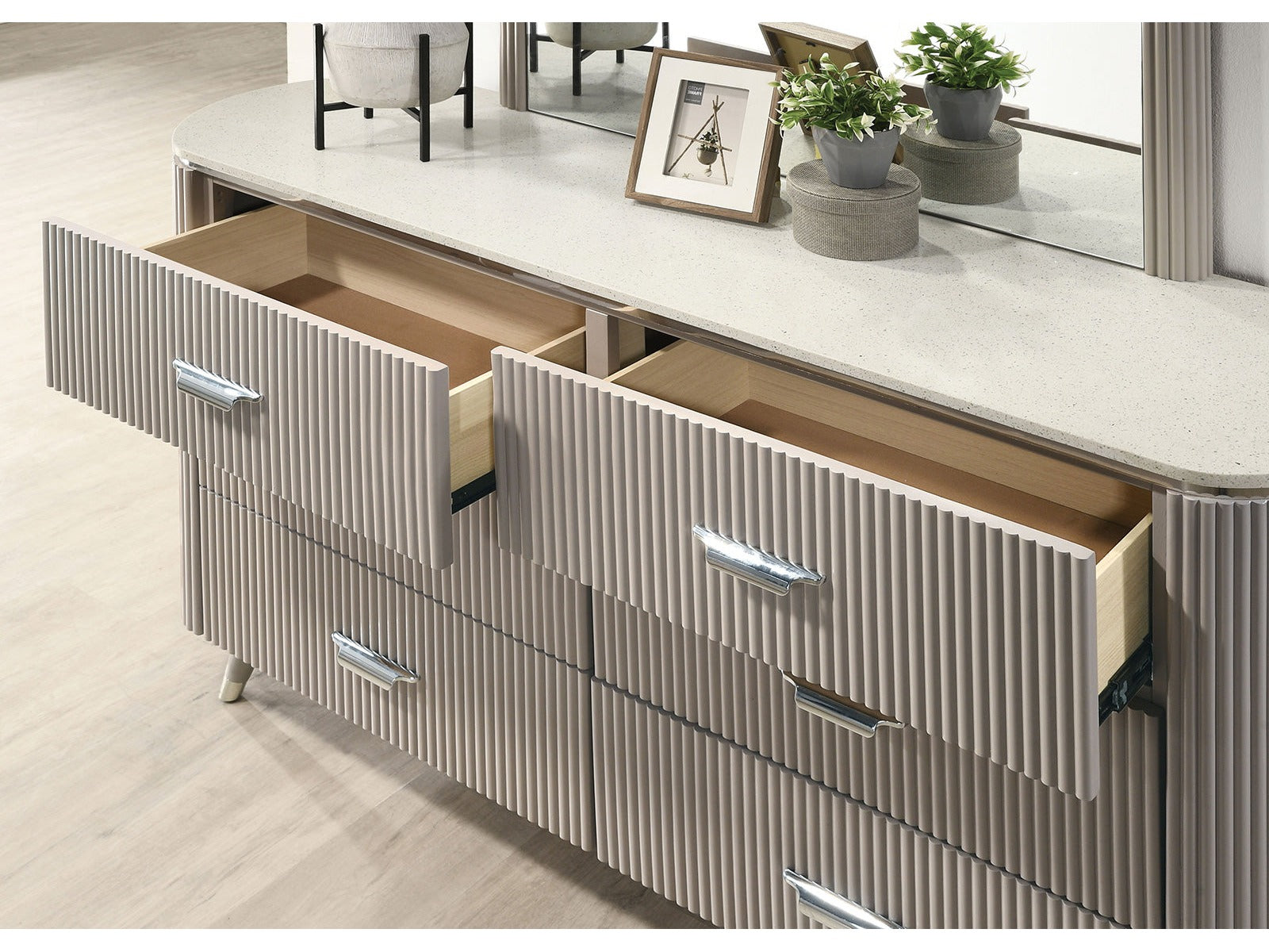 Aldridge Light Gray Dresser - Ornate Home