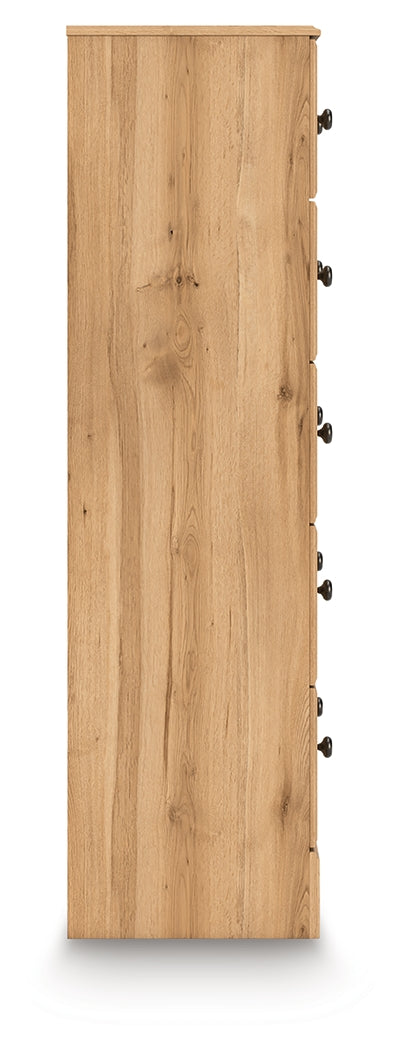 Aleaport Warm Brown Five Drawer Chest (Online Special Price) - Ornate Home