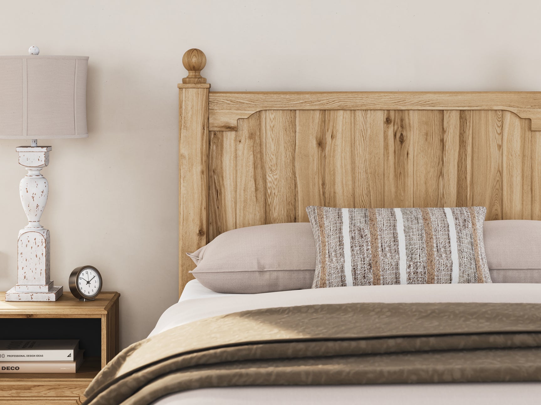 Aleaport Warm Brown Full Panel Bed, Dresser and Mirror (Online Special Price) - Ornate Home