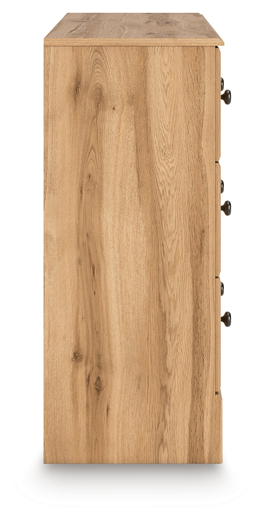 Aleaport Warm Brown Six Drawer Dresser (Online Special Price) - Ornate Home