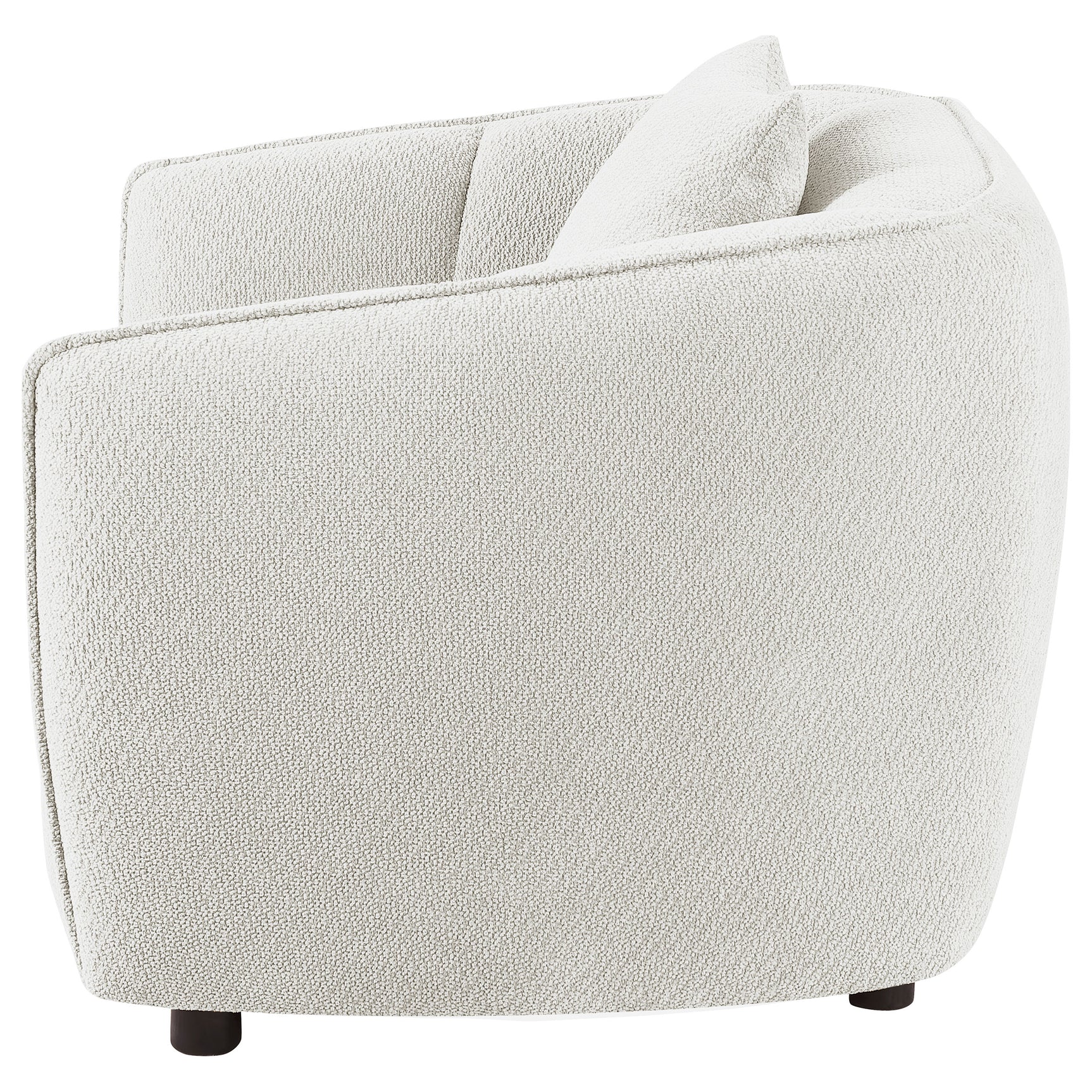 Aleisha Ivory Chenille Upholstered Accent Chair - Ornate Home