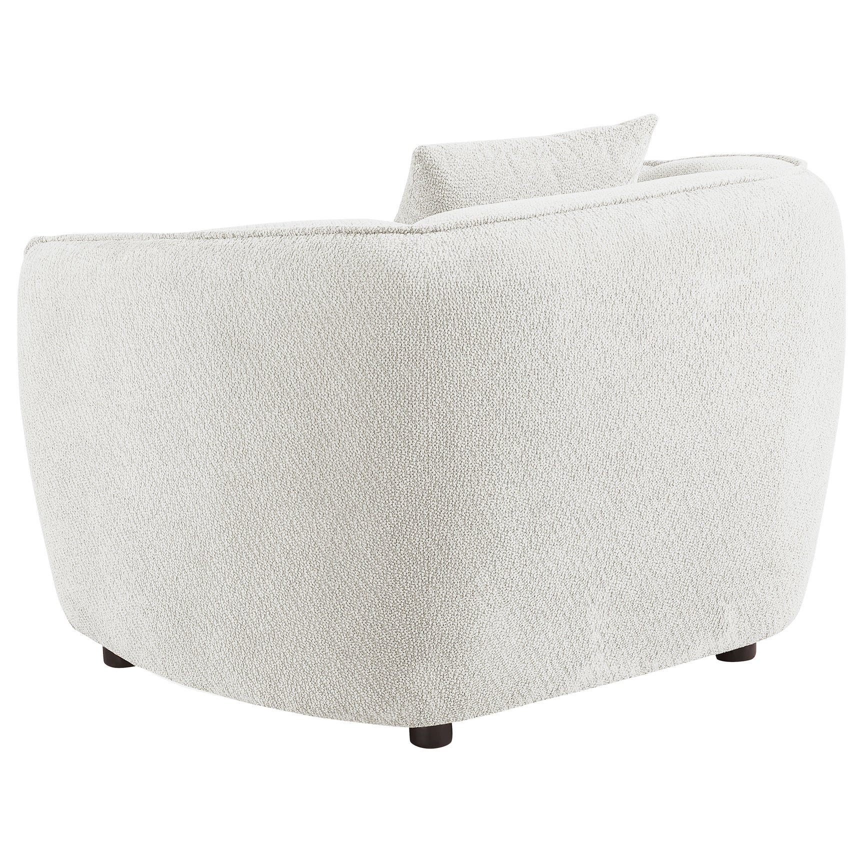Aleisha Ivory Chenille Upholstered Accent Chair - Ornate Home