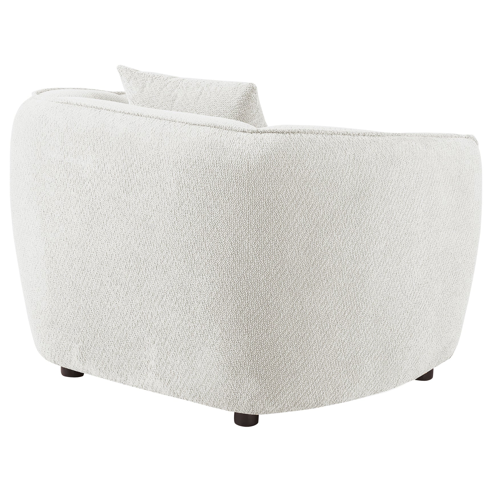 Aleisha Ivory Chenille Upholstered Accent Chair - Ornate Home