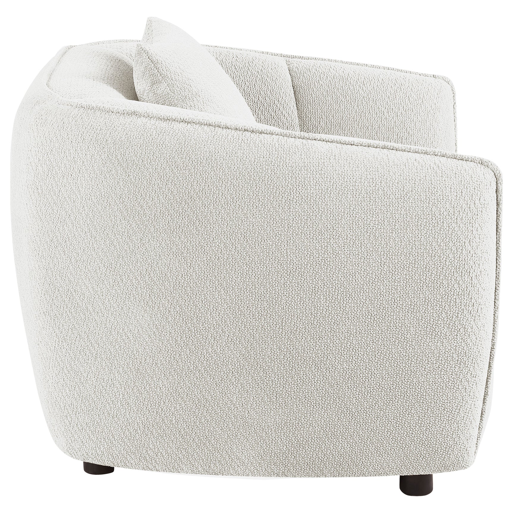 Aleisha Ivory Chenille Upholstered Accent Chair - Ornate Home