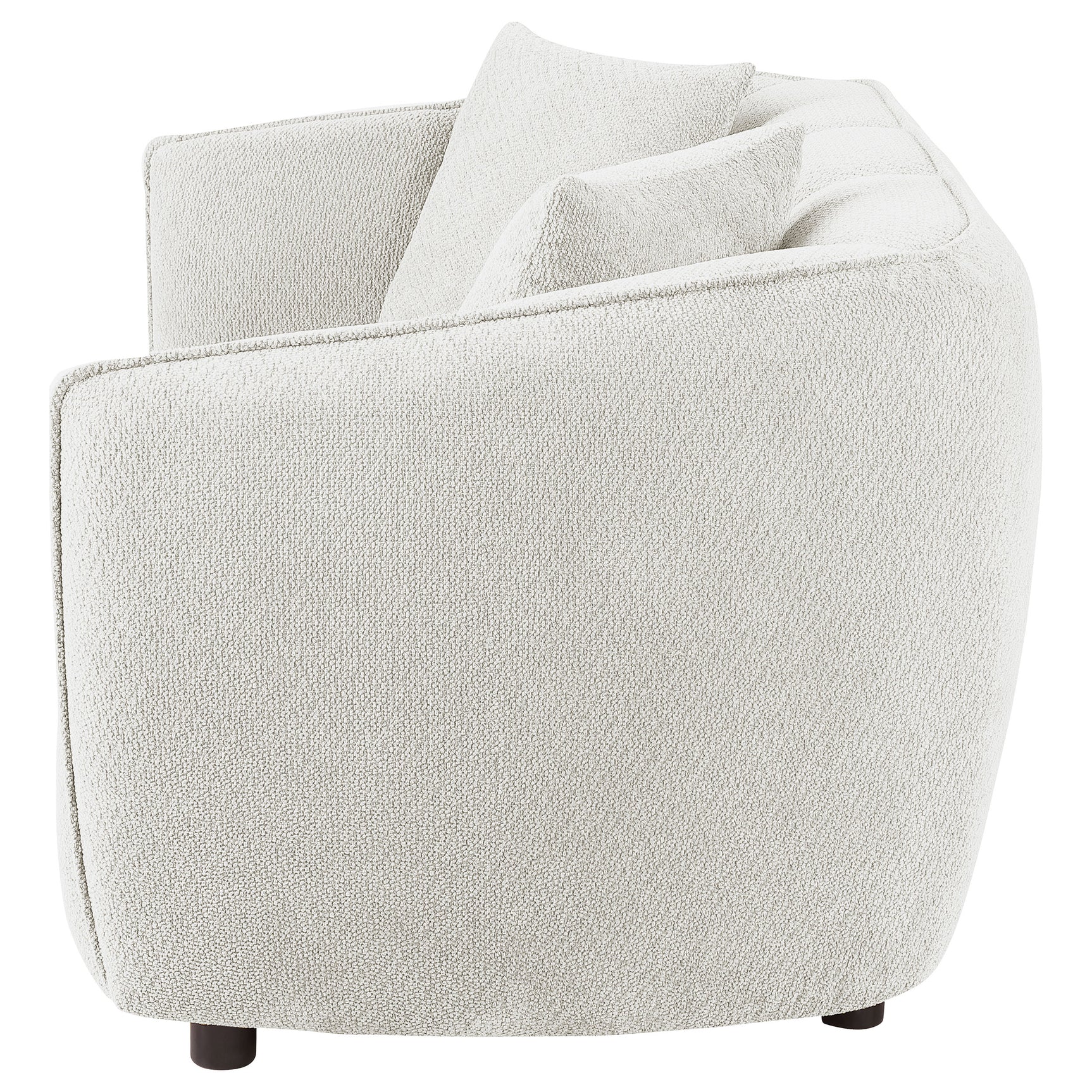 Aleisha Ivory Chenille Upholstered Loveseat - Ornate Home