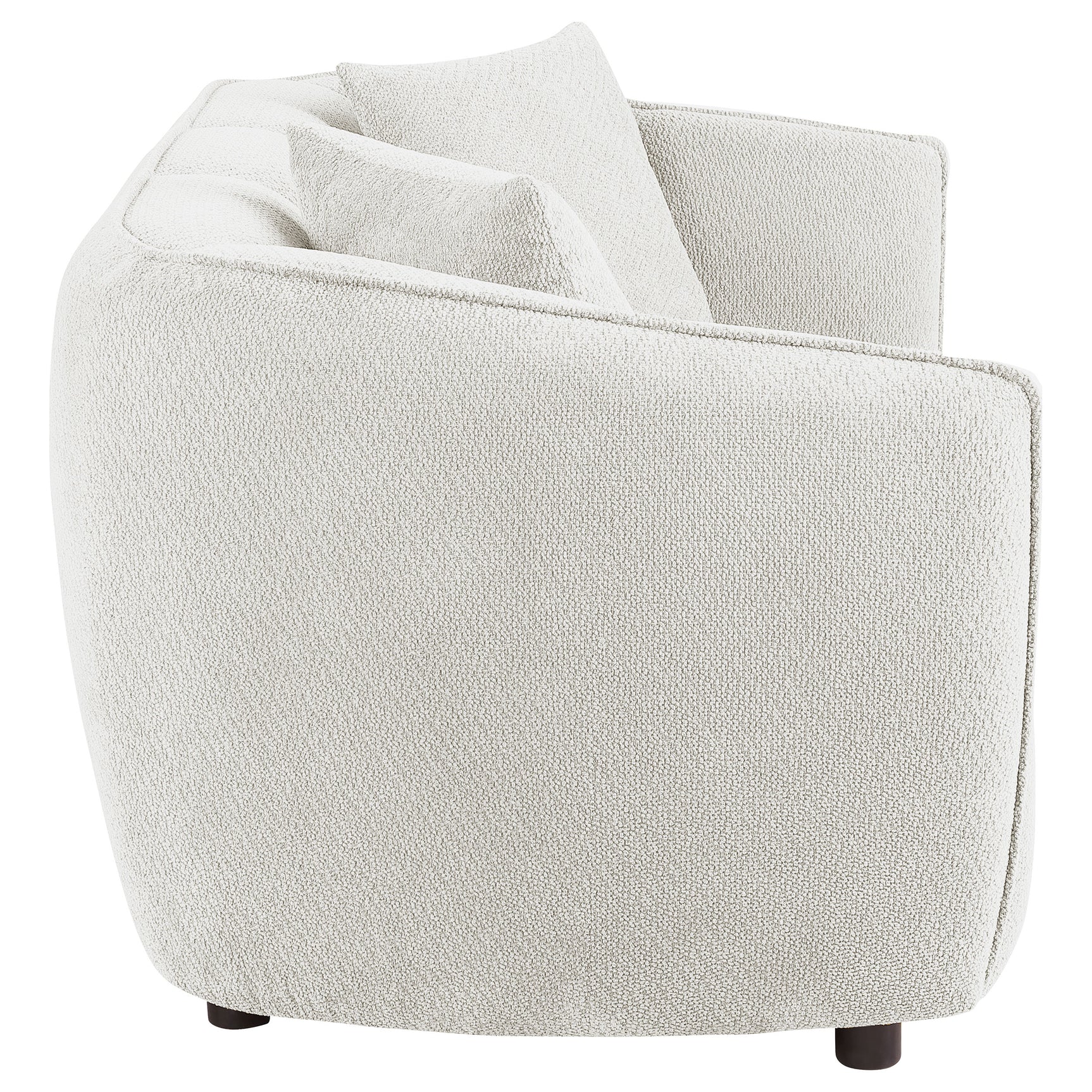 Aleisha Ivory Chenille Upholstered Loveseat - Ornate Home