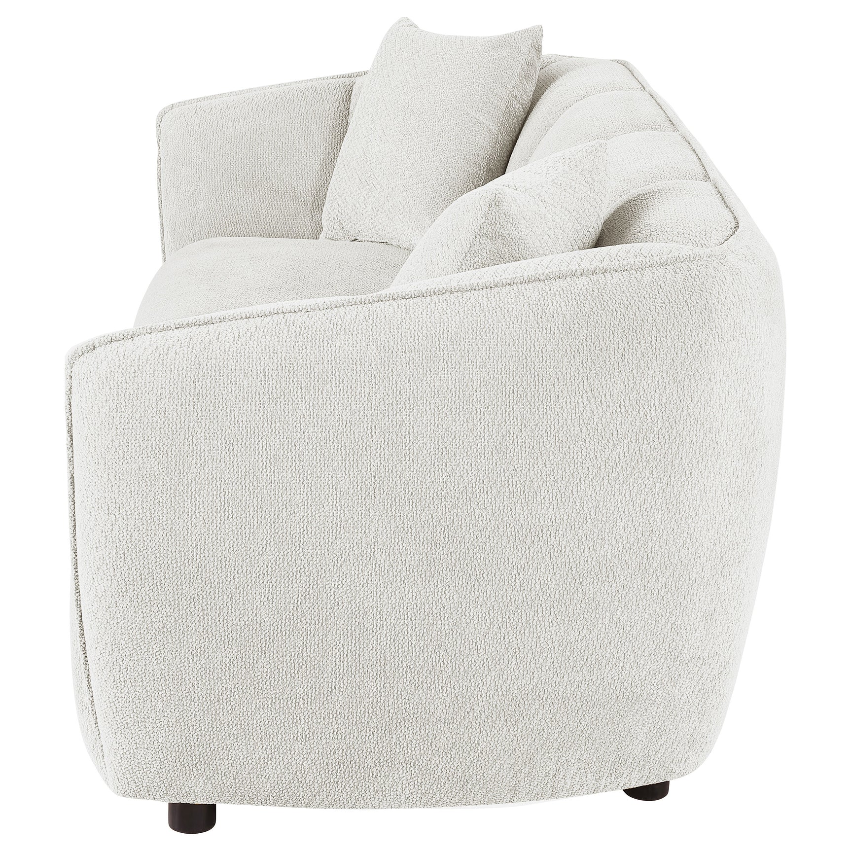 Aleisha Ivory Chenille Upholstered Sofa - Ornate Home