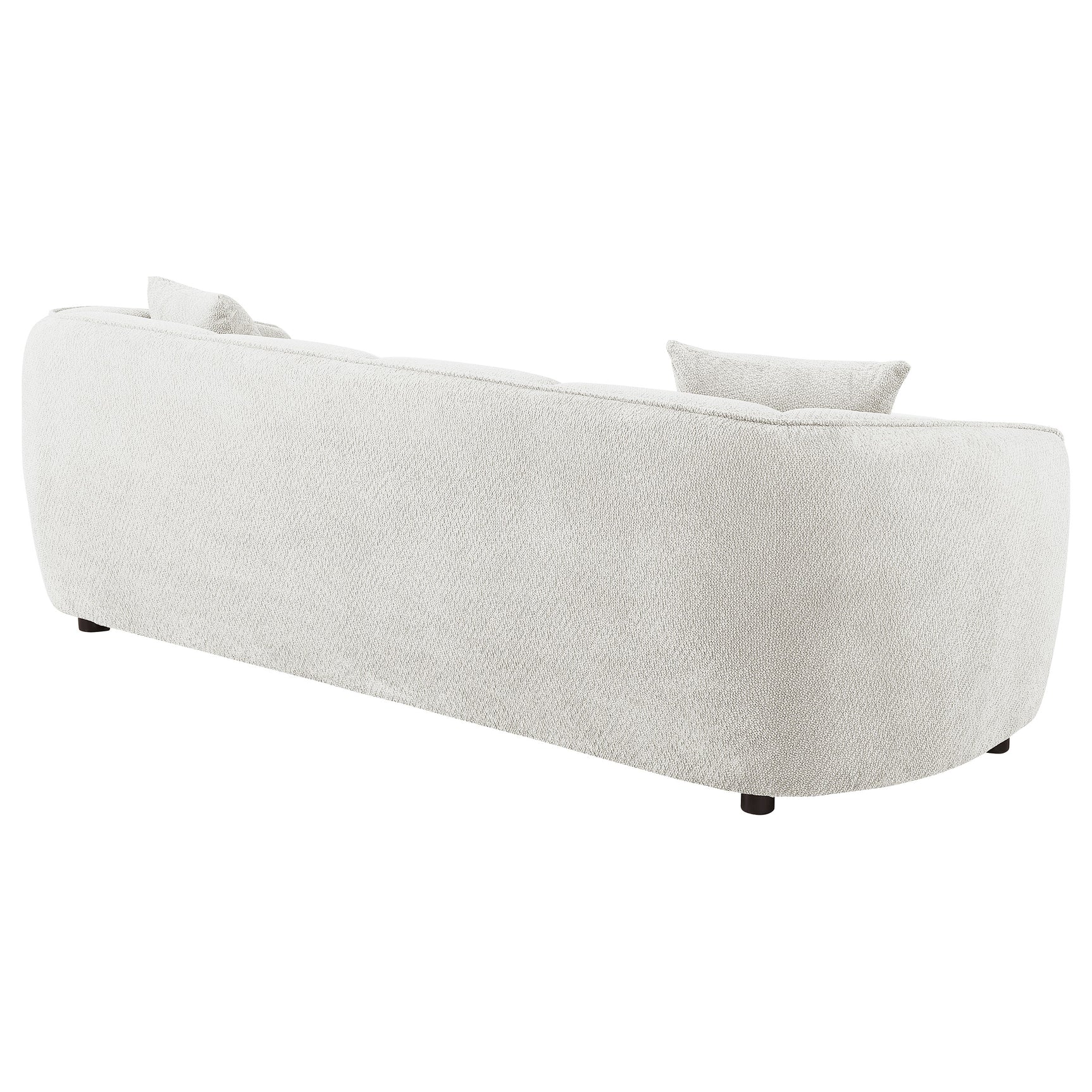 Aleisha Ivory Chenille Upholstered Sofa - Ornate Home