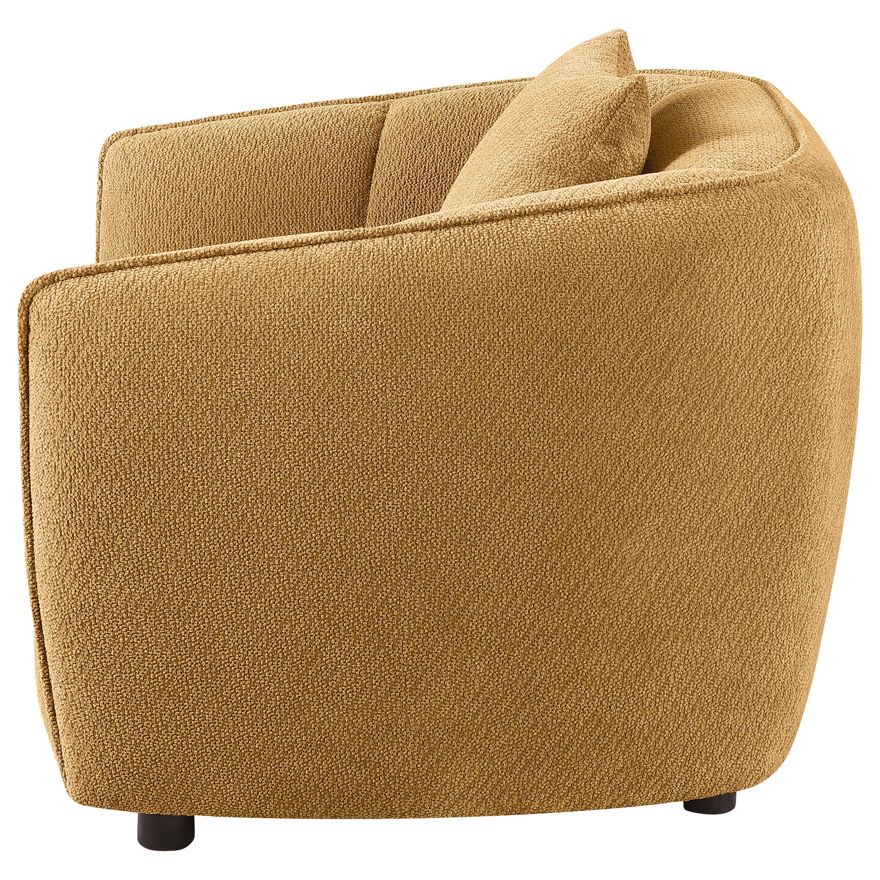 Aleisha Mustard Yellow Chenille Upholstered Accent Chair - Ornate Home