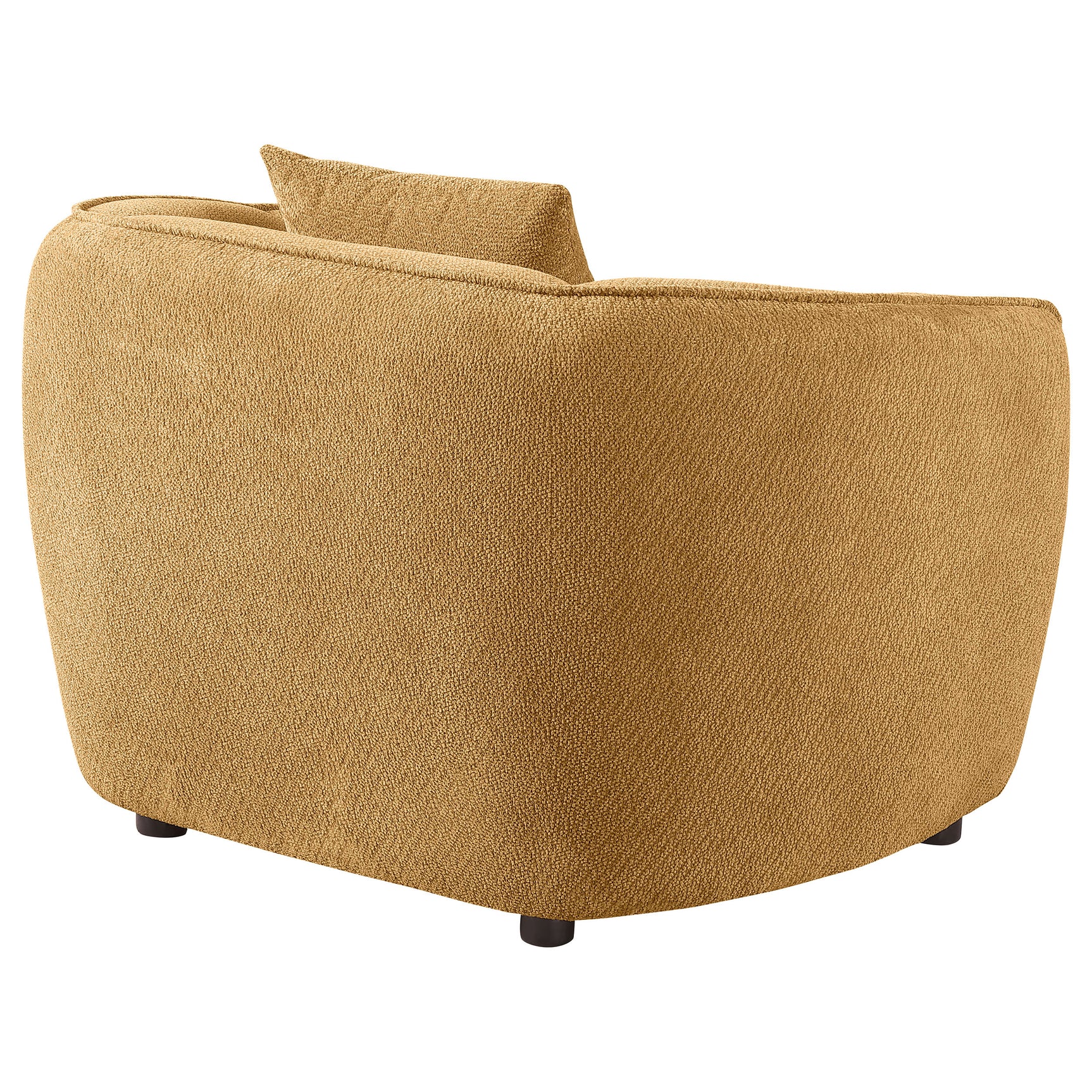 Aleisha Mustard Yellow Chenille Upholstered Accent Chair - Ornate Home