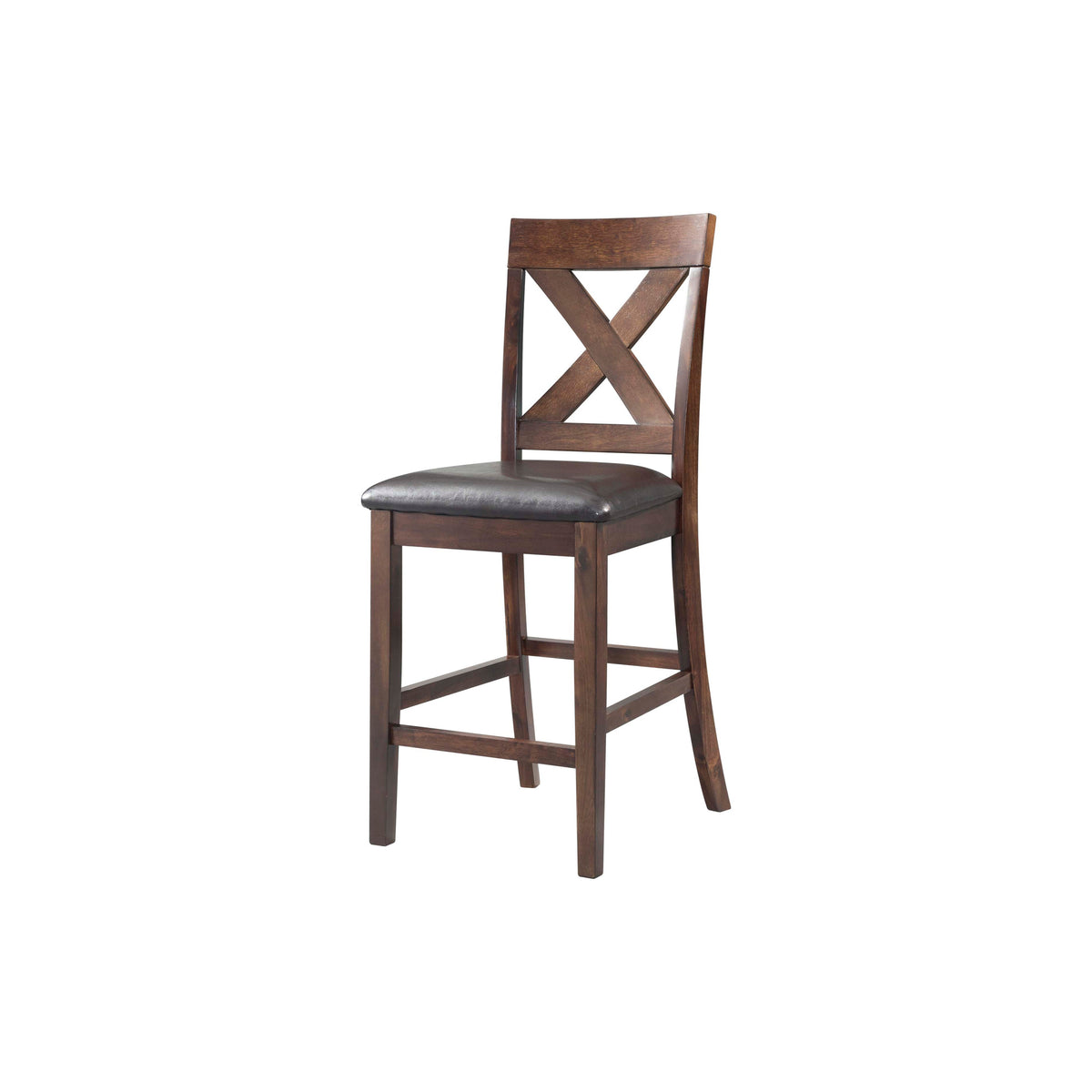 Alex Espresso/Brown Counter Side Chair (Set of 2) - Ornate Home