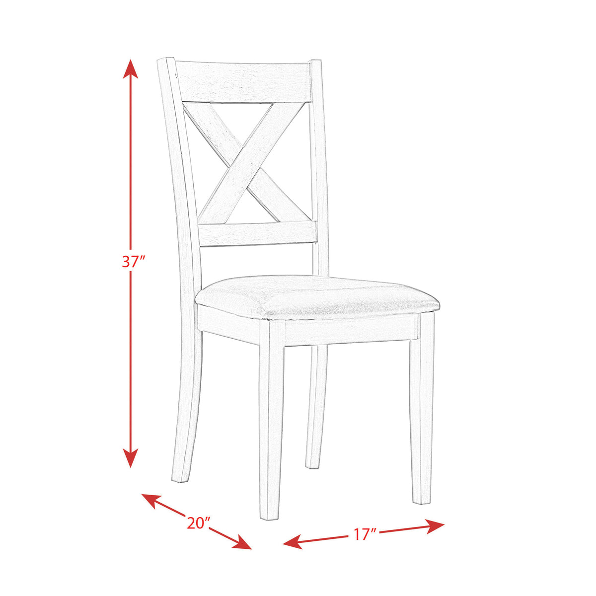 Alex Grey Dining Side Chair (Set of 2) - Ornate Home
