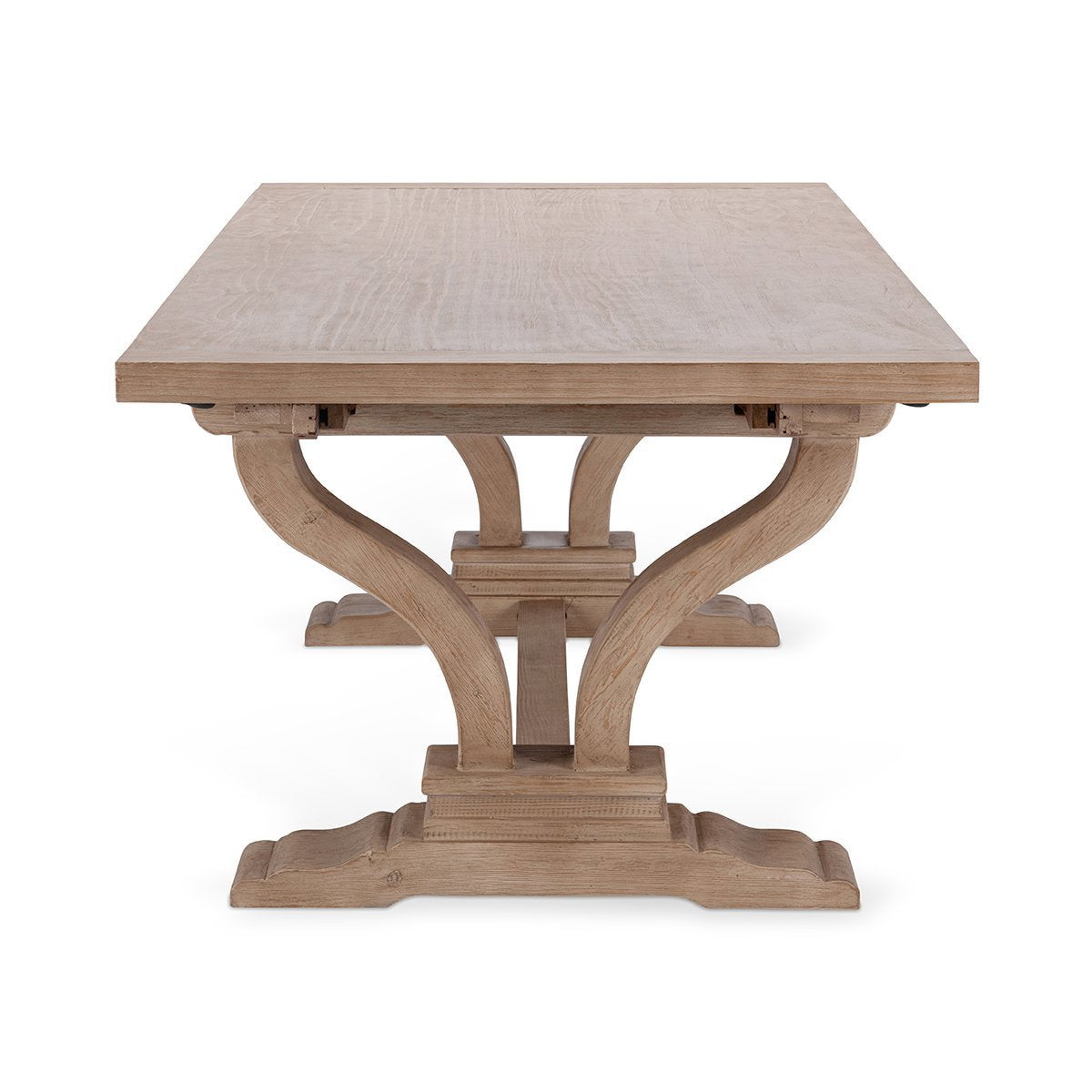 Alexander Distressed Brown Extendable Dining Table - Ornate Home