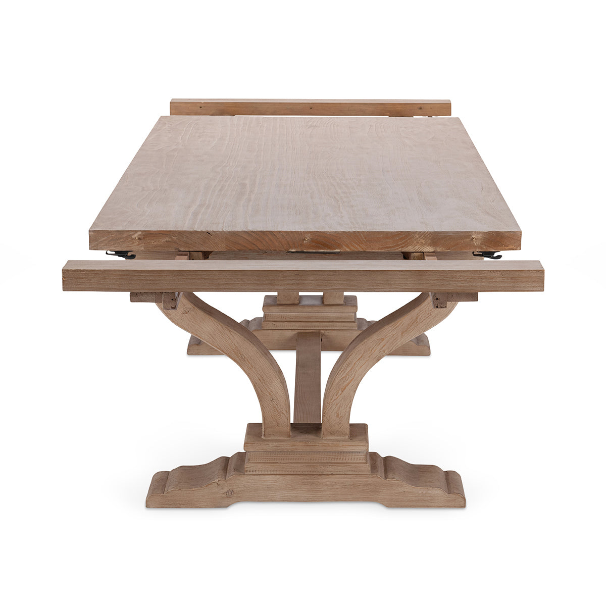 Alexander Distressed Brown Extendable Dining Table - Ornate Home