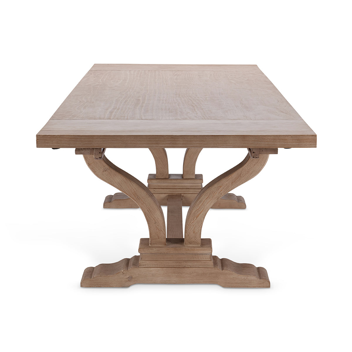 Alexander Distressed Brown Extendable Dining Table - Ornate Home
