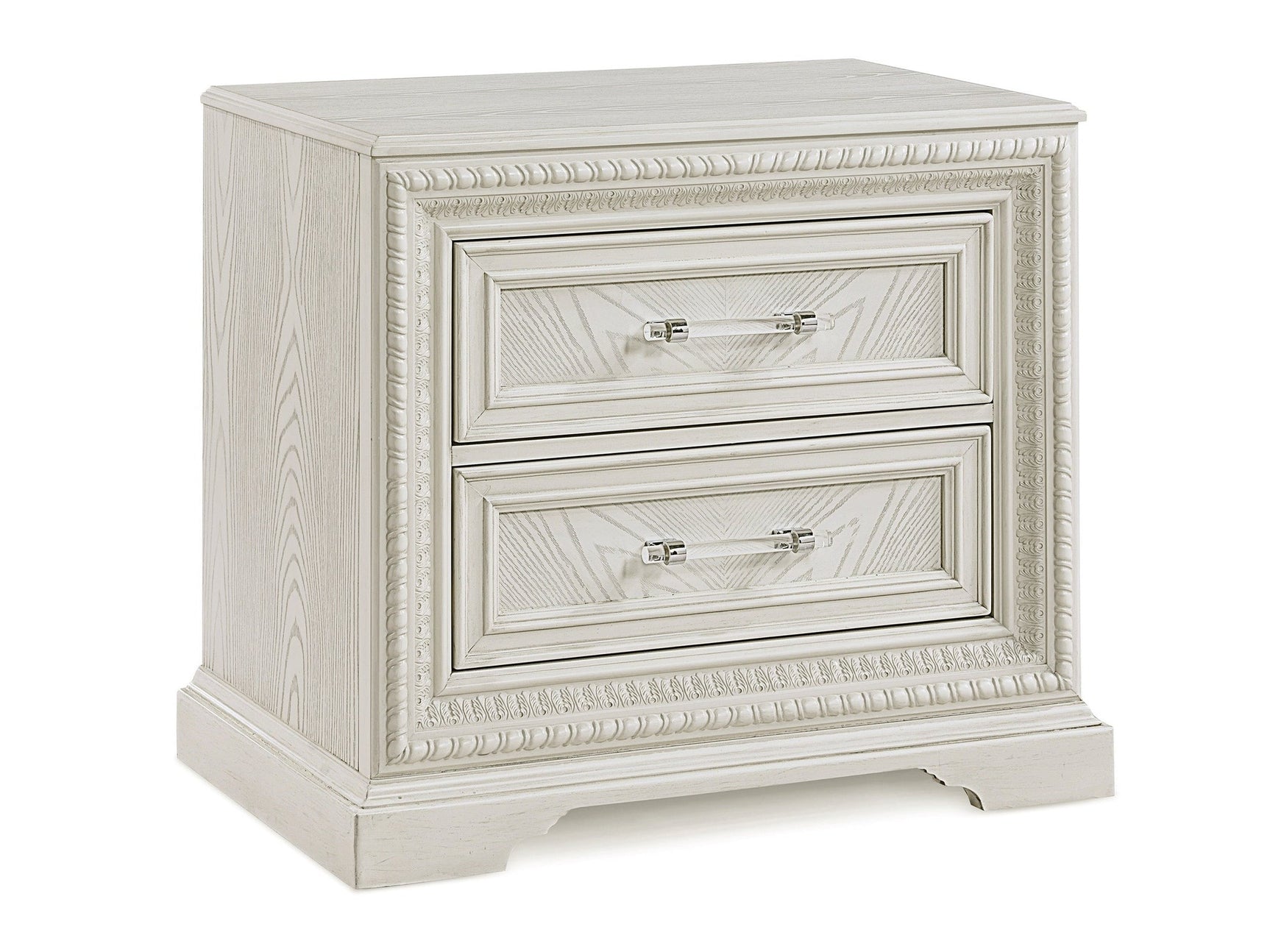 Alexandria Whitewash Nightstand - Ornate Home