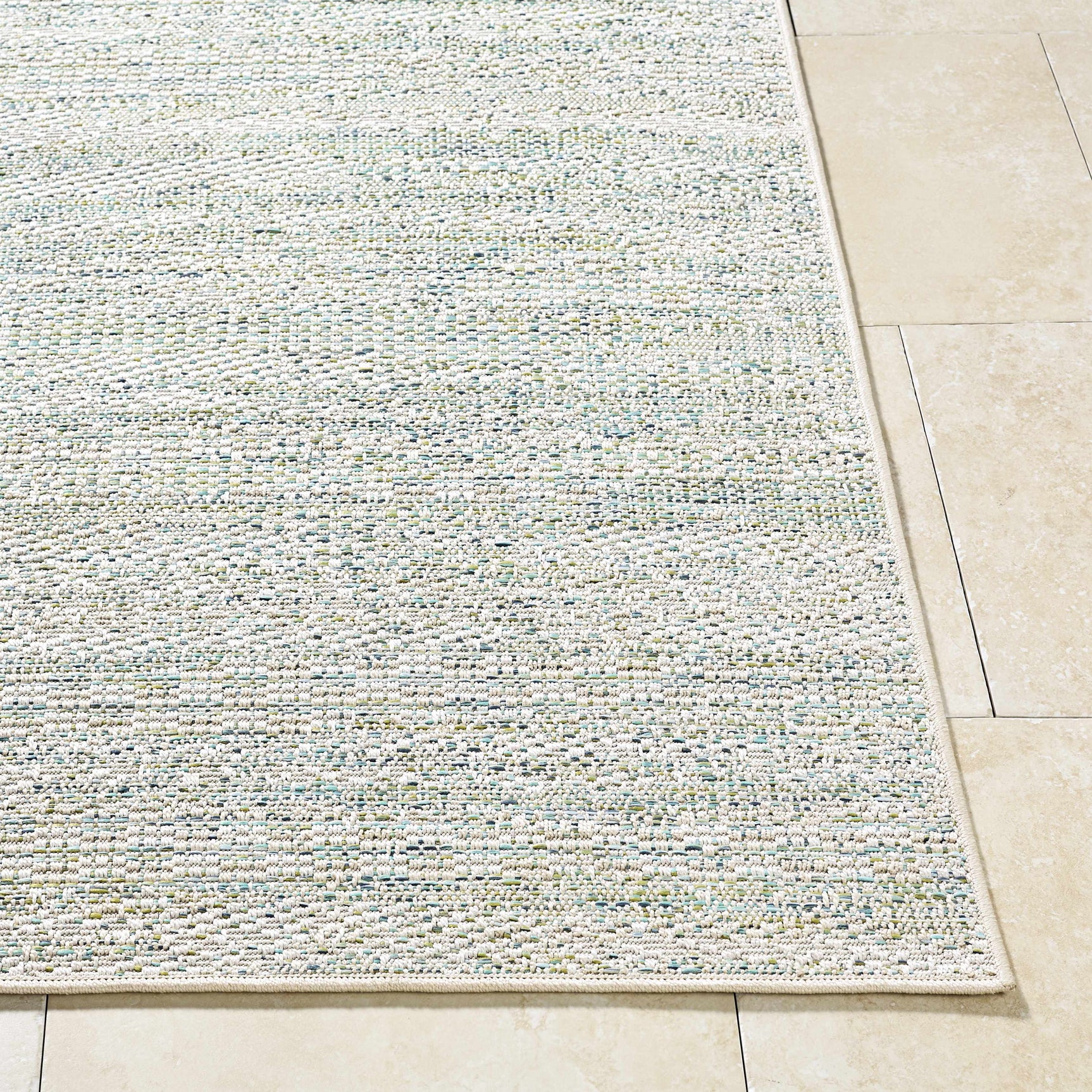 Alezae Ivory Outdoor Area Rug - Ornate Home