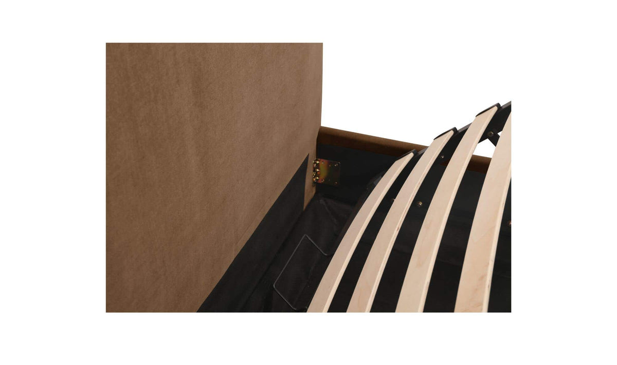 Alfie Light Brown King Storage Bed - Ornate Home