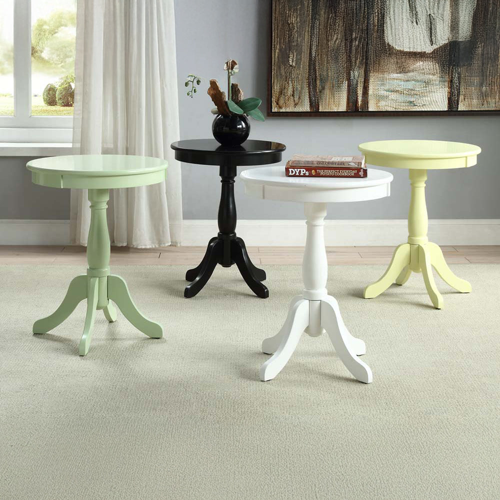 Alger White Accent Table - Ornate Home