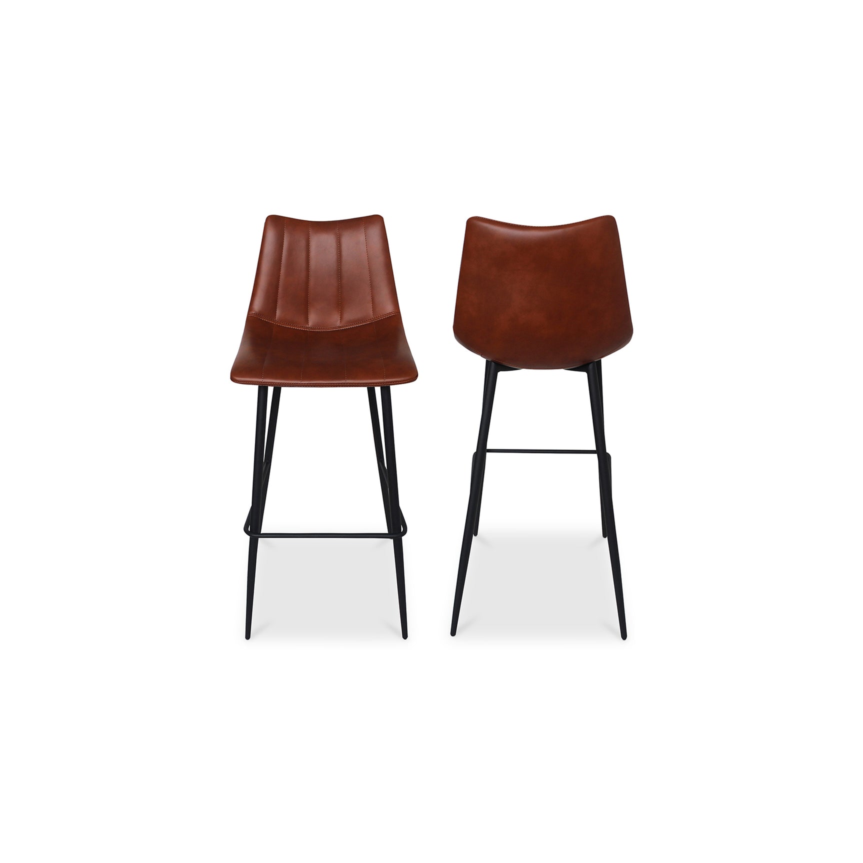 Alibi Brown Barstool (Set of 2) - Ornate Home