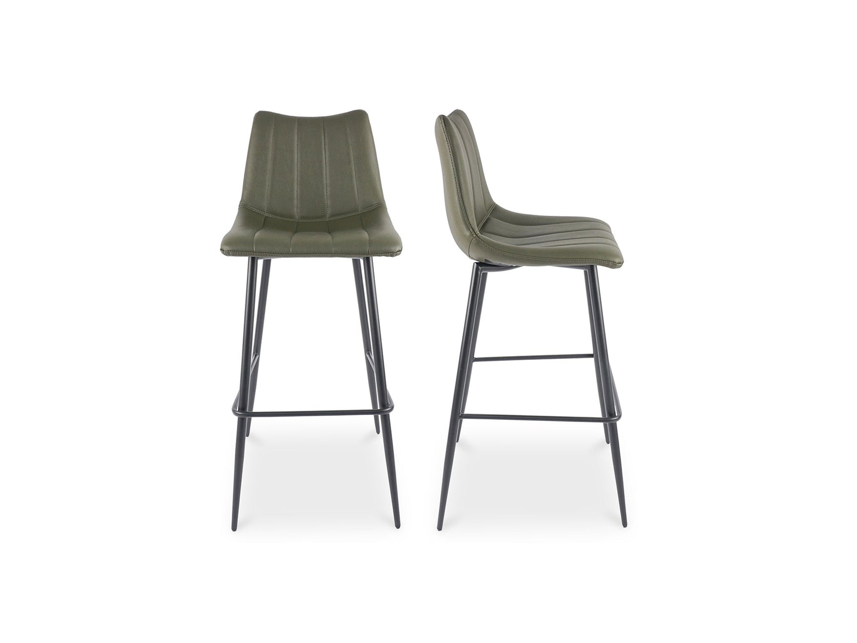 Alibi Dark Green Barstool (Set of 2) - Ornate Home