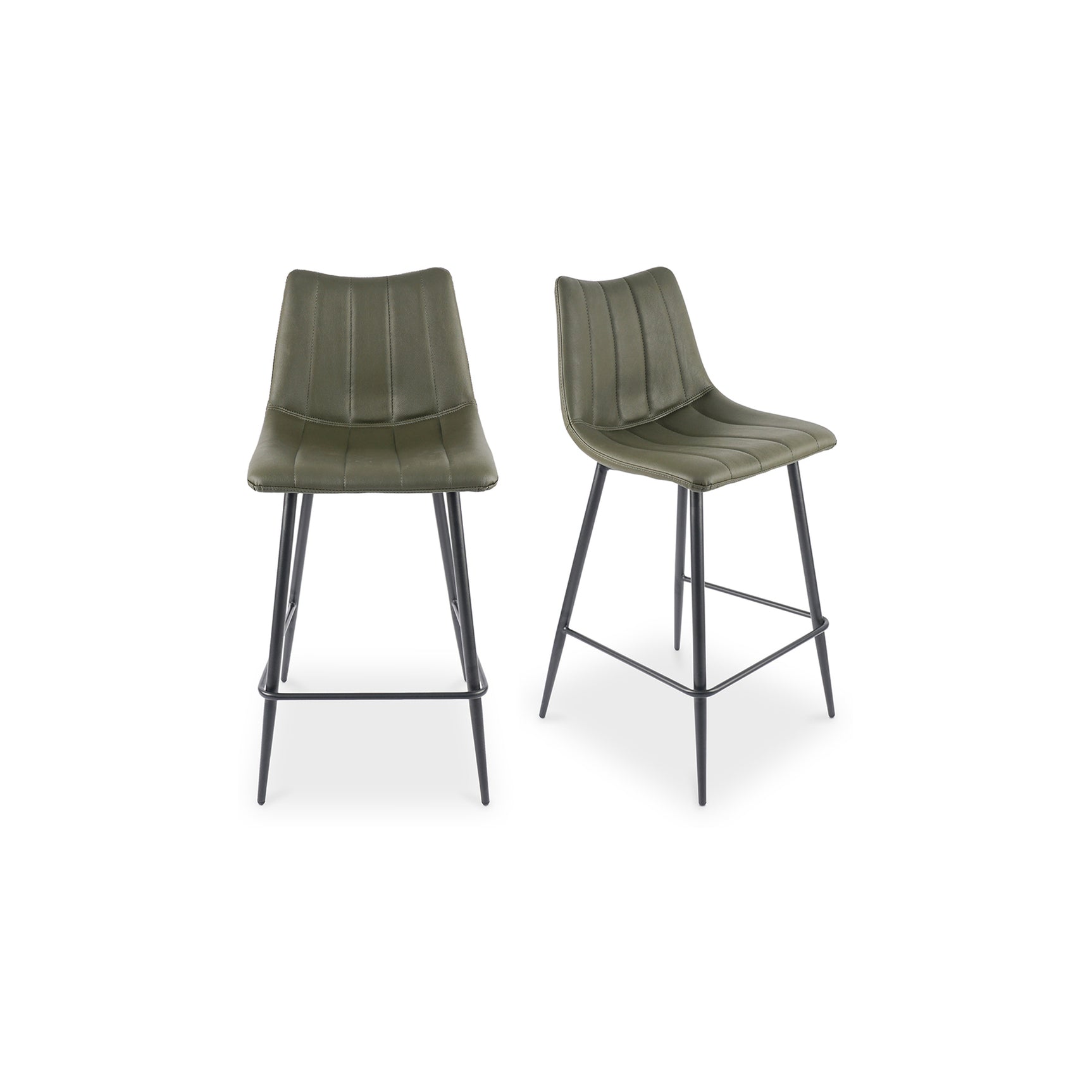 Alibi Dark Green Counter Stool (Set of 2) - Ornate Home