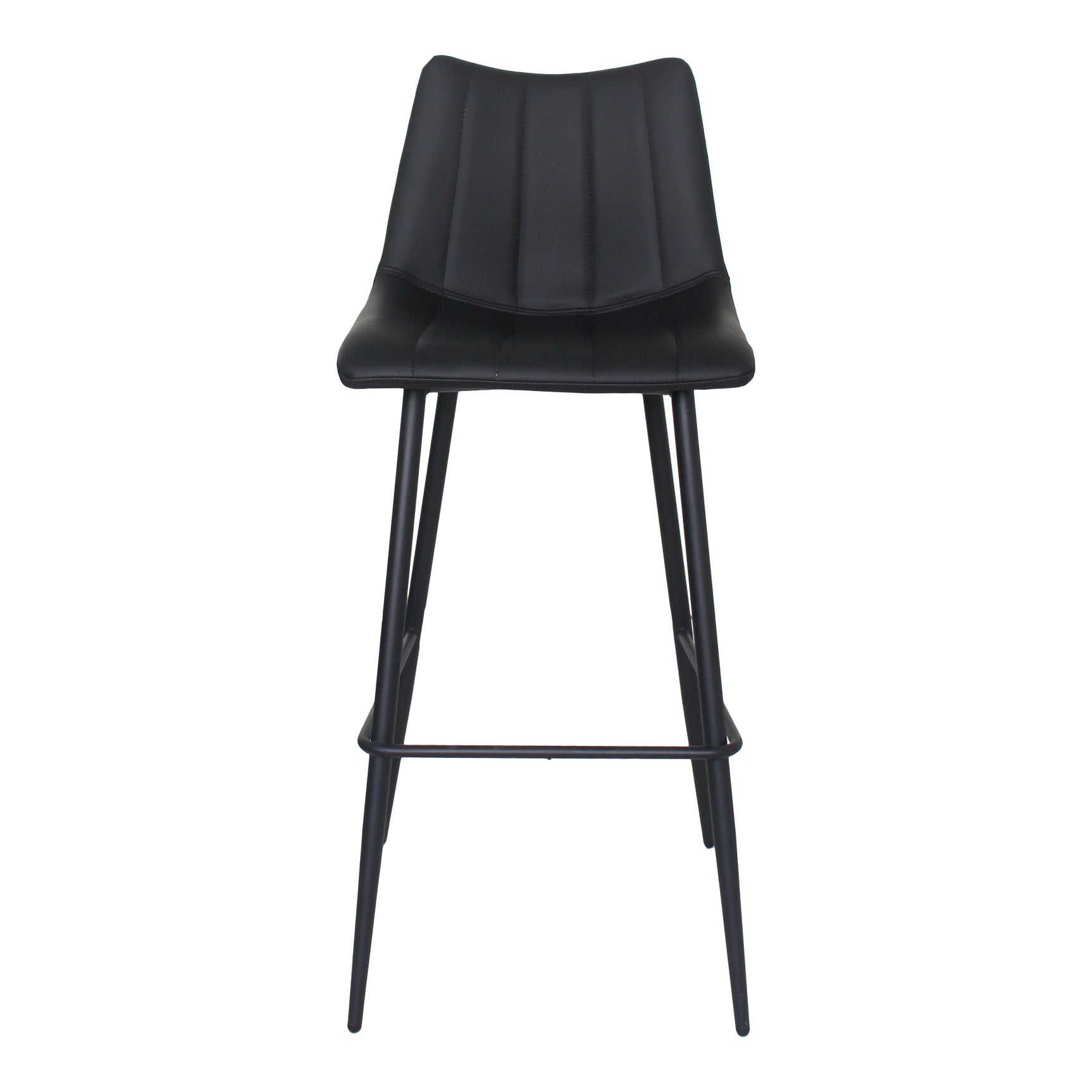 Alibi Matte Black Barstool (Set of 2) - Ornate Home