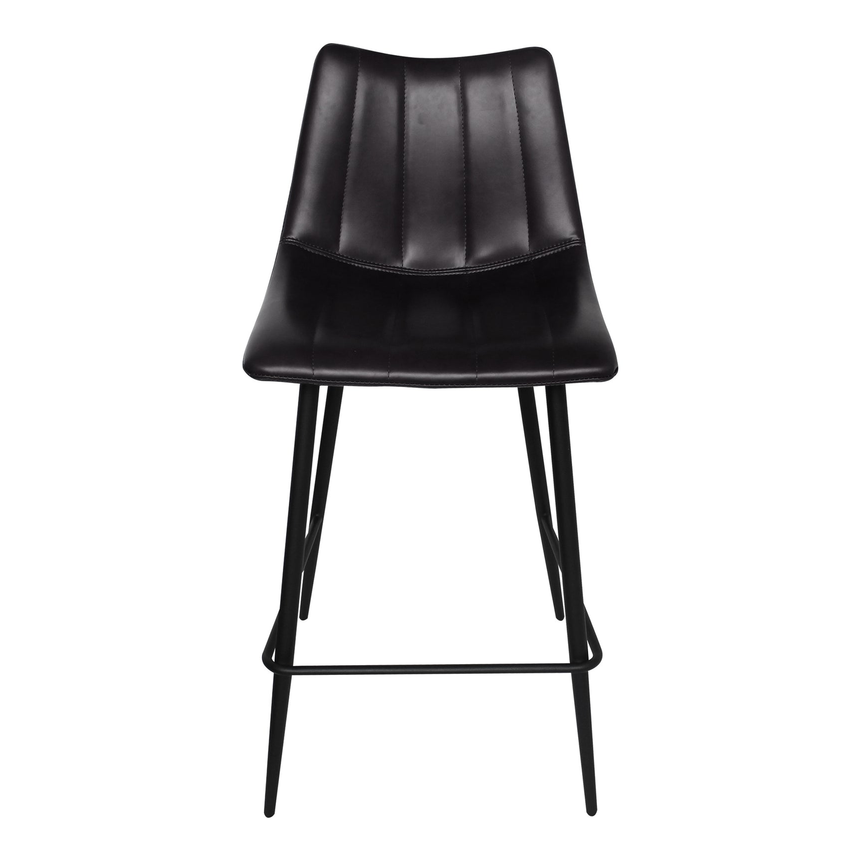 Alibi Matte Black Counter Stool (Set of 2) - Ornate Home