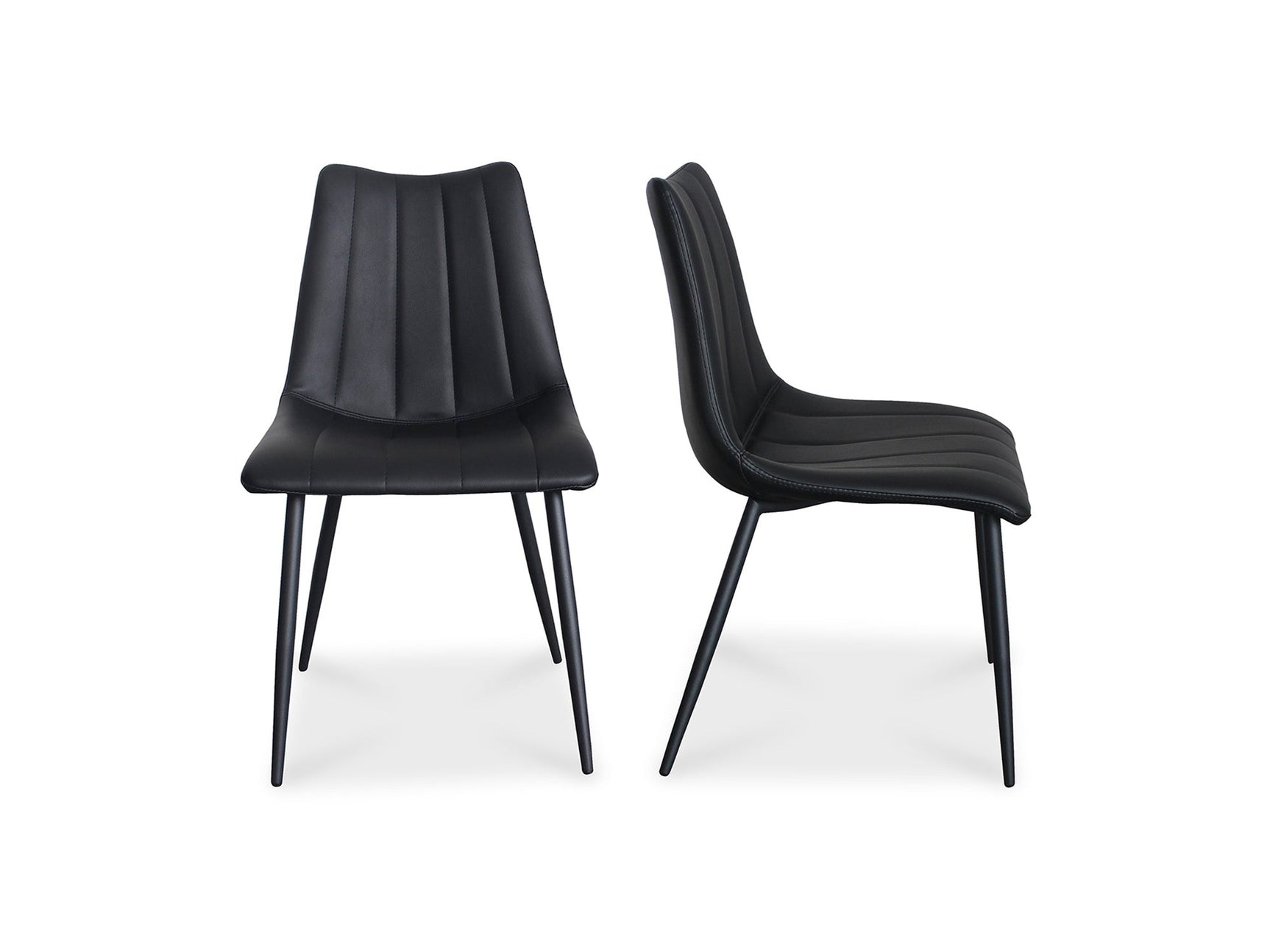 Alibi Matte Black Dining Chair (Set of 2) - Ornate Home