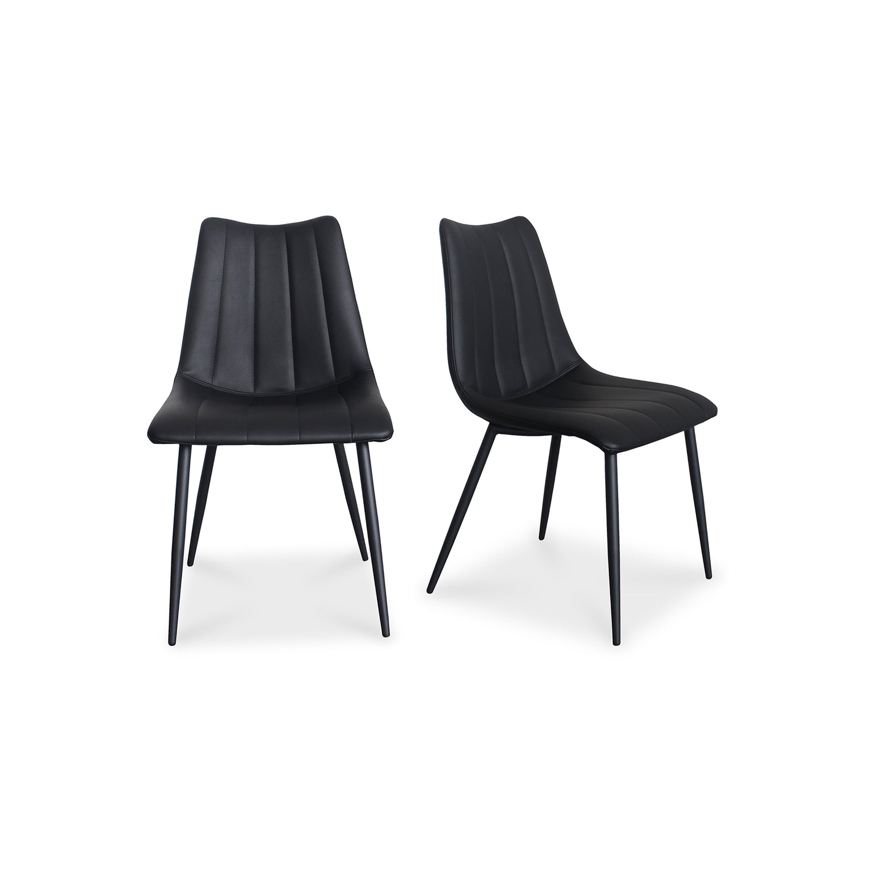 Alibi Matte Black Dining Chair (Set of 2) - Ornate Home