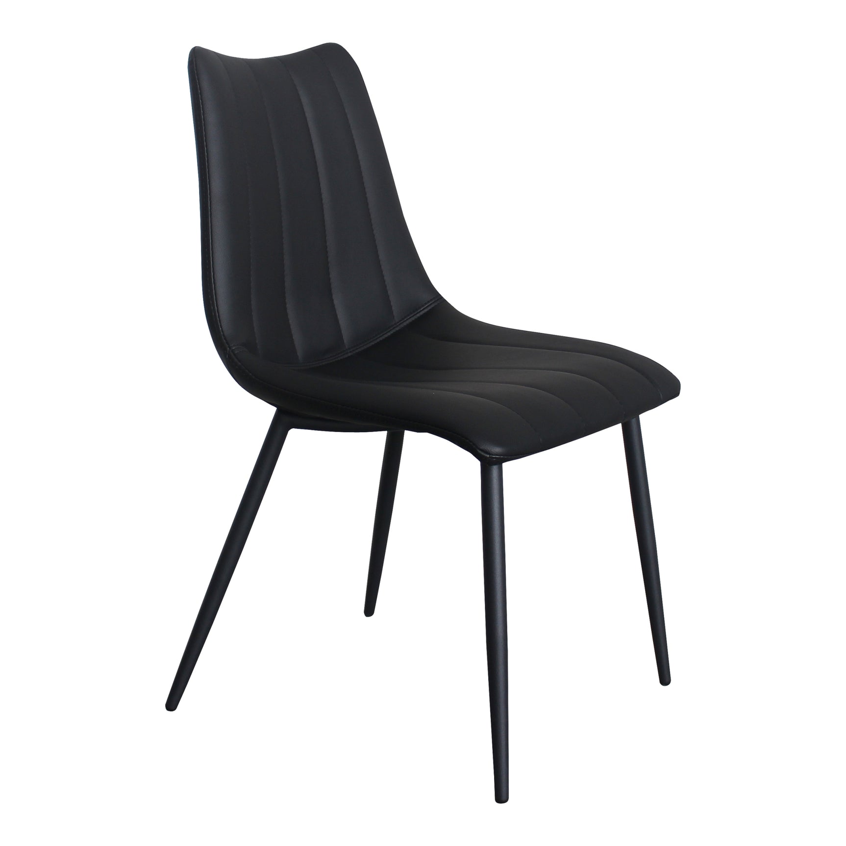 Alibi Matte Black Dining Chair (Set of 2) - Ornate Home