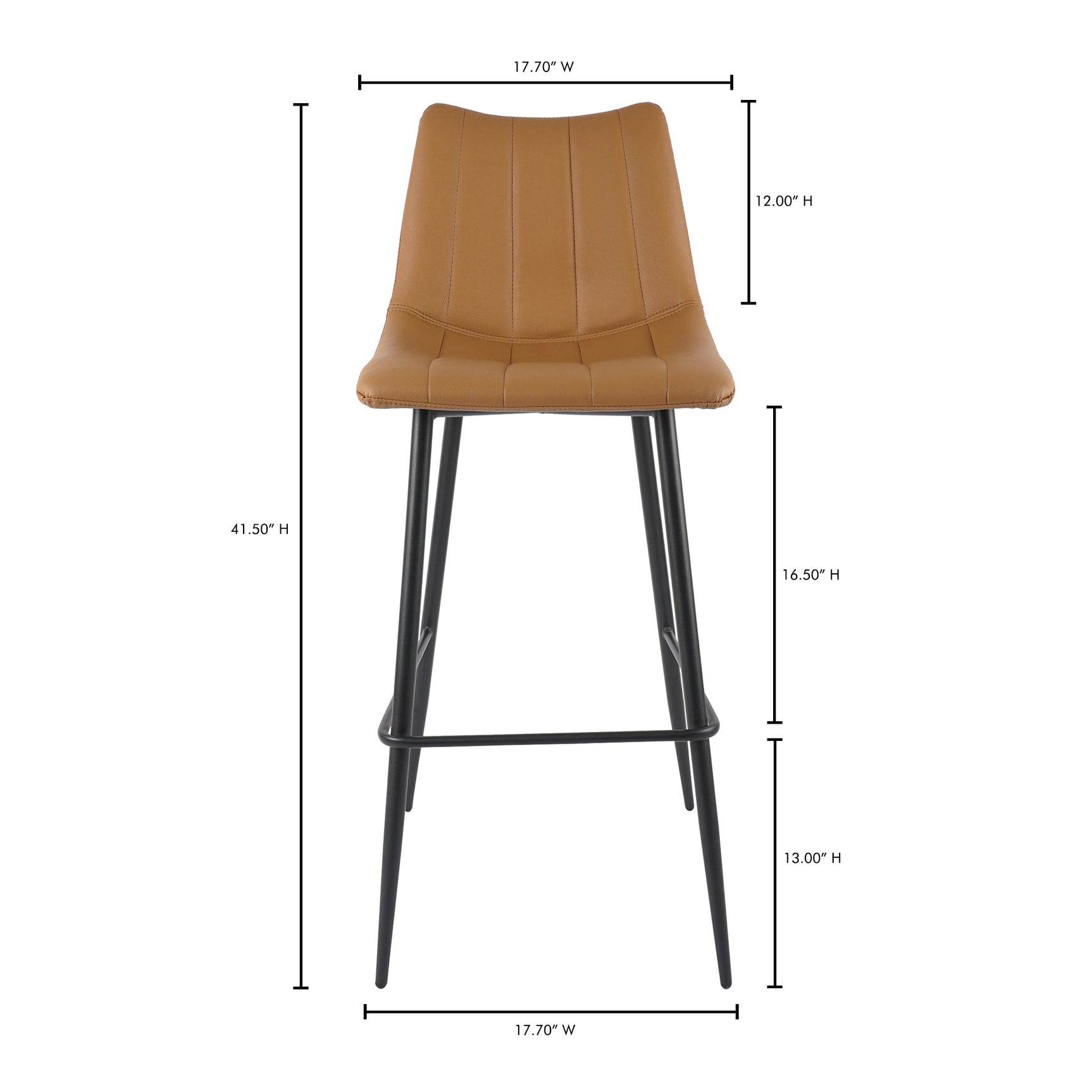 Alibi Tan Barstool (Set of 2) - Ornate Home