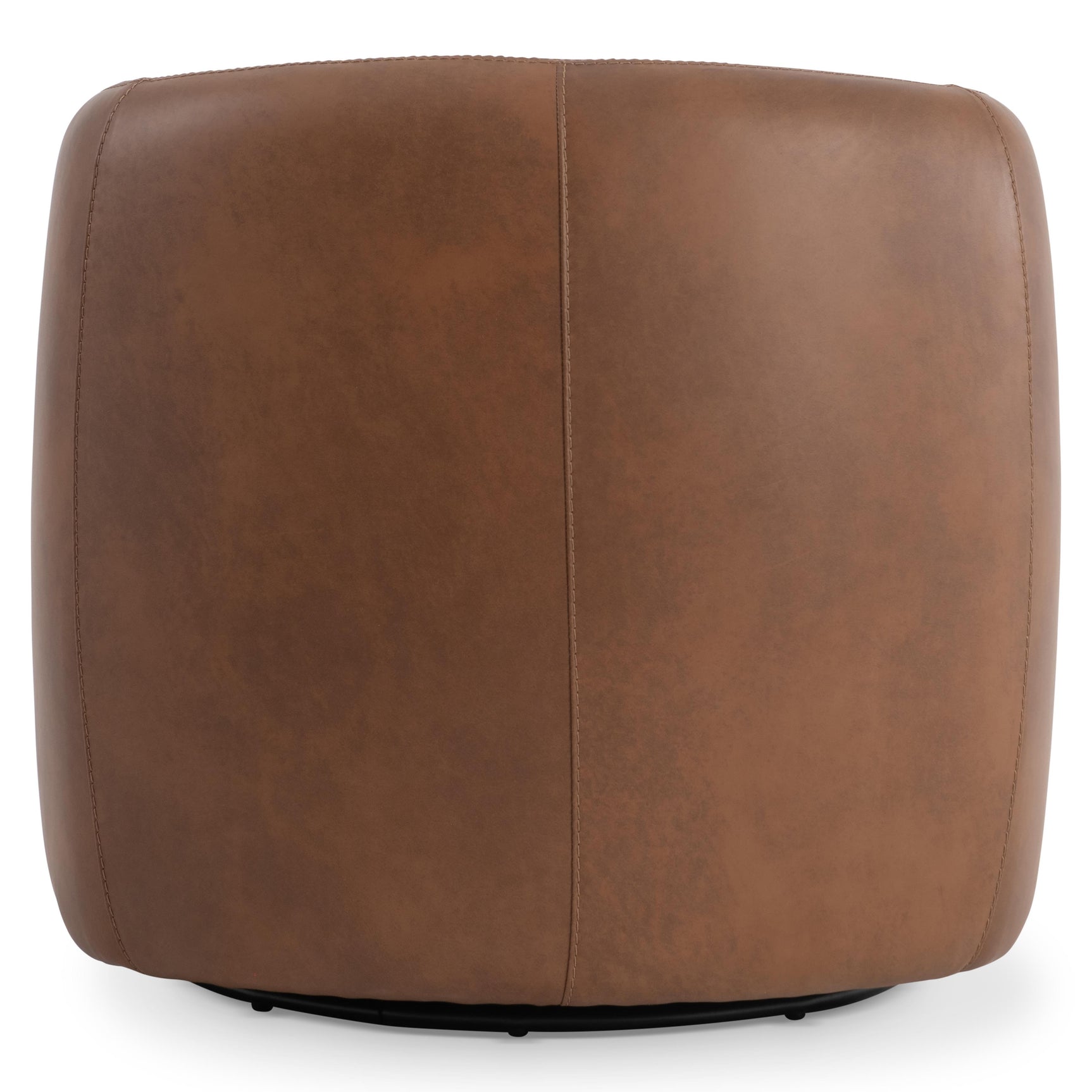 Aline Brown Leather Swivel Chair - Ornate Home