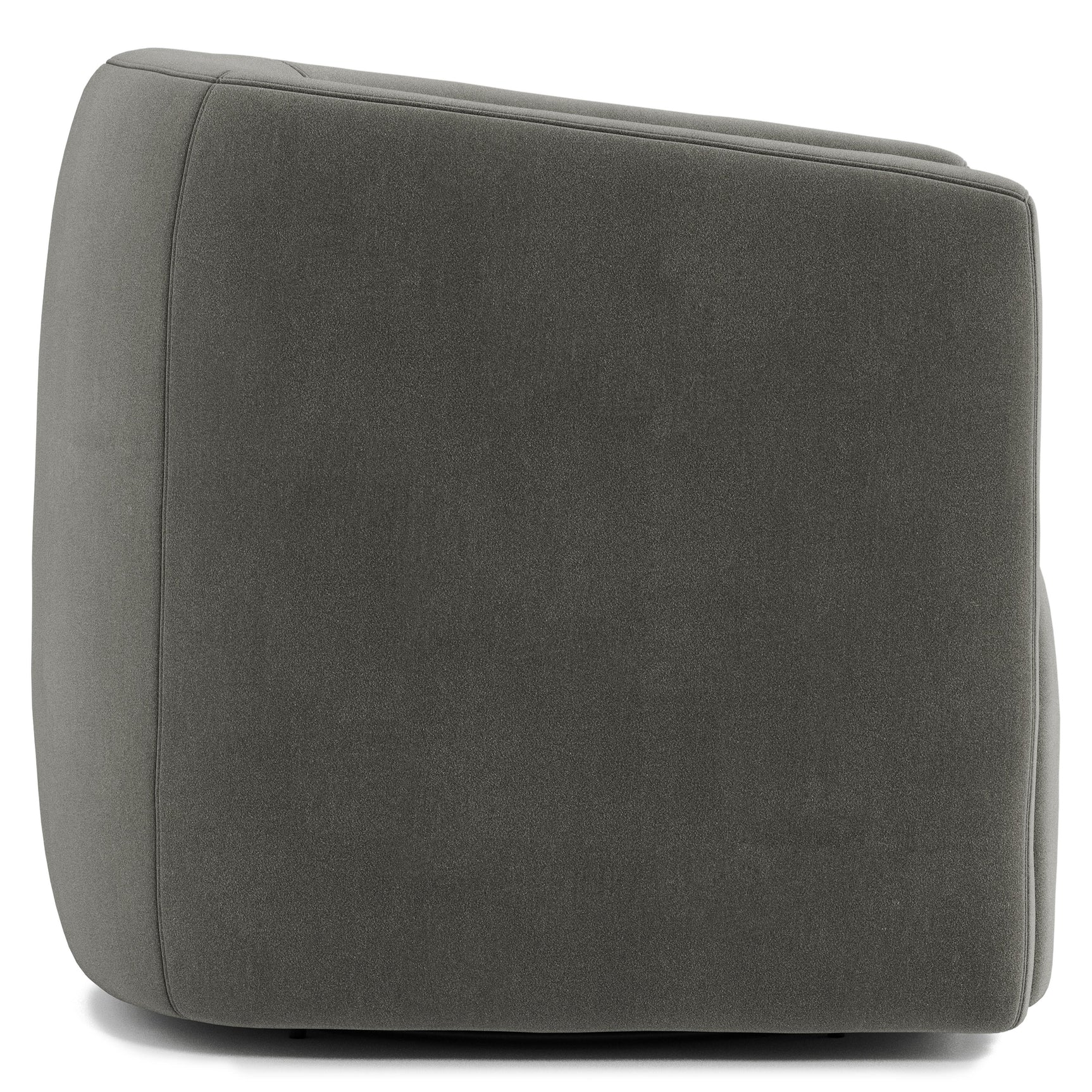Aline Grey Fabric Swivel Chair - Ornate Home