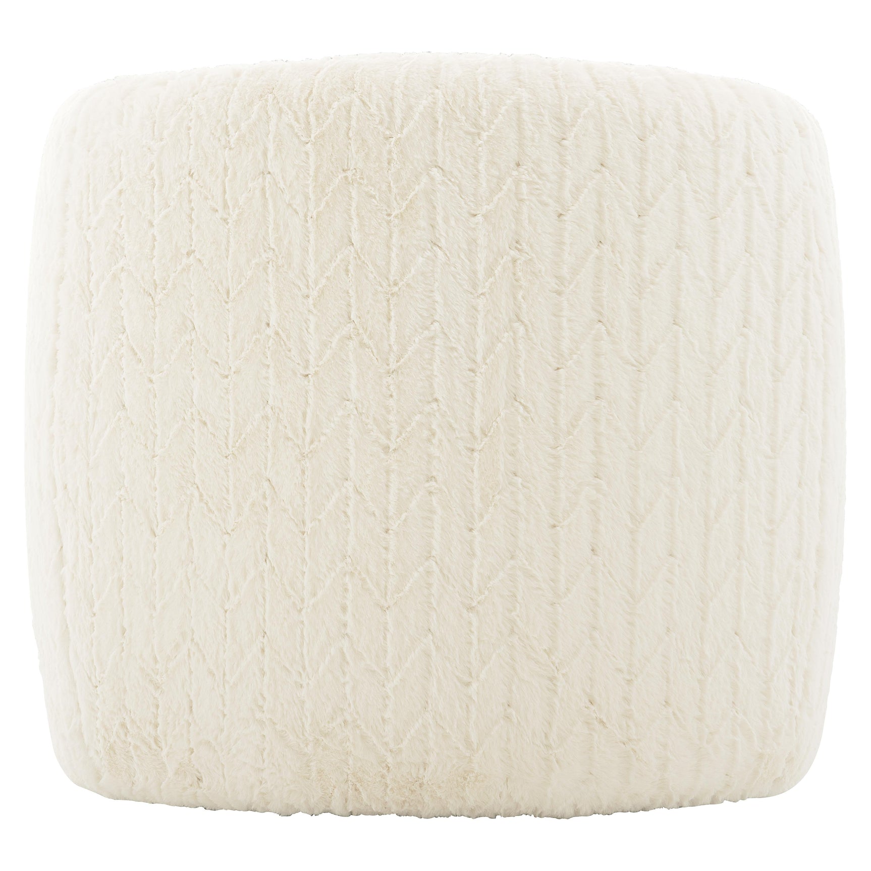 Aline White/Cream Fabric Swivel Chair - Ornate Home