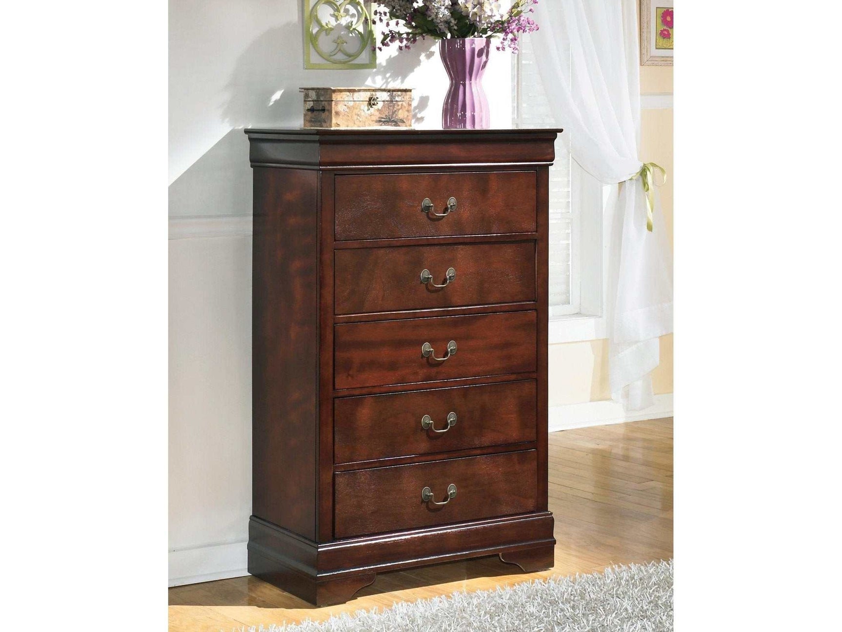Alisdair Reddish Brown Chest of Drawers (Online Special Price) - Ornate Home