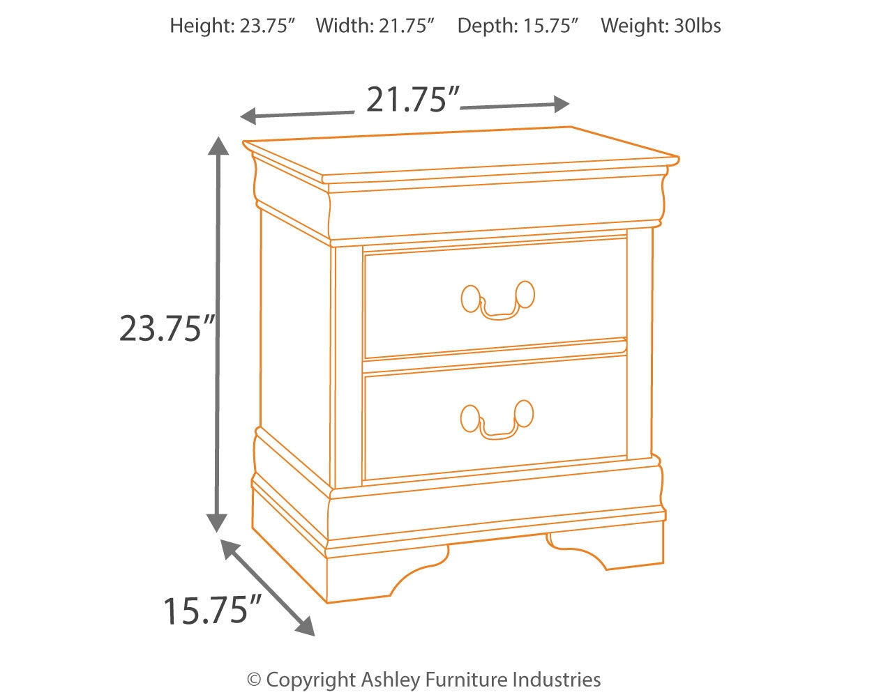 Alisdair Reddish Brown Queen Sleigh Bedroom Set with Dresser, Mirror, and Nightstand (Online Special Price) - Ornate Home