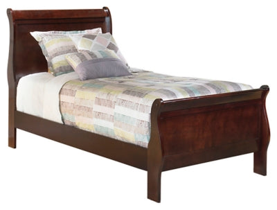 Alisdair Twin Sleigh Bedroom Set with Dresser and Mirror - Ornate Home