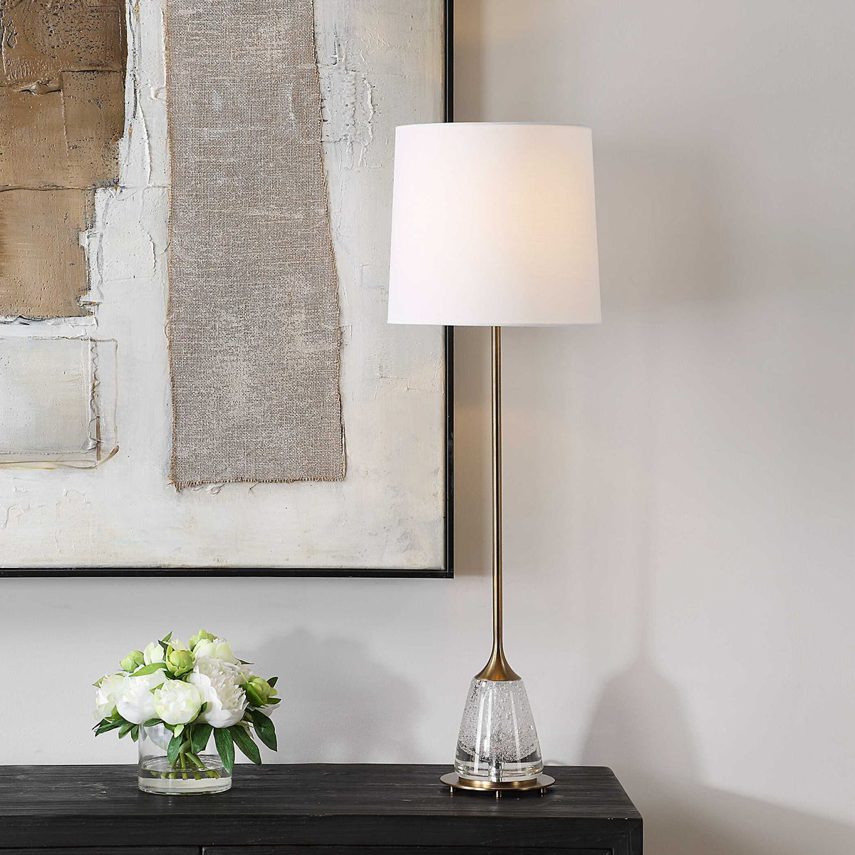 Alistair Brass Buffet Lamp - Ornate Home