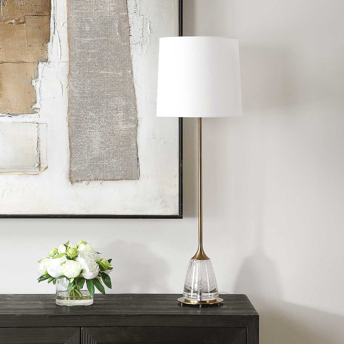 Alistair Brass Buffet Lamp - Ornate Home
