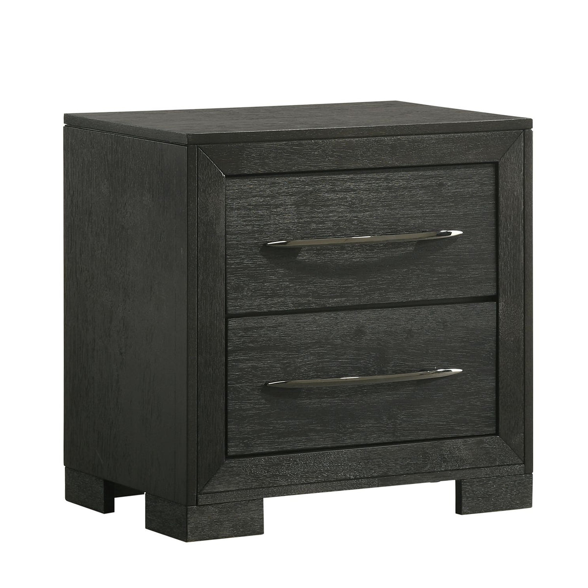 Allan Black 5-Piece Full Panel Bedroom Set - Ornate Home