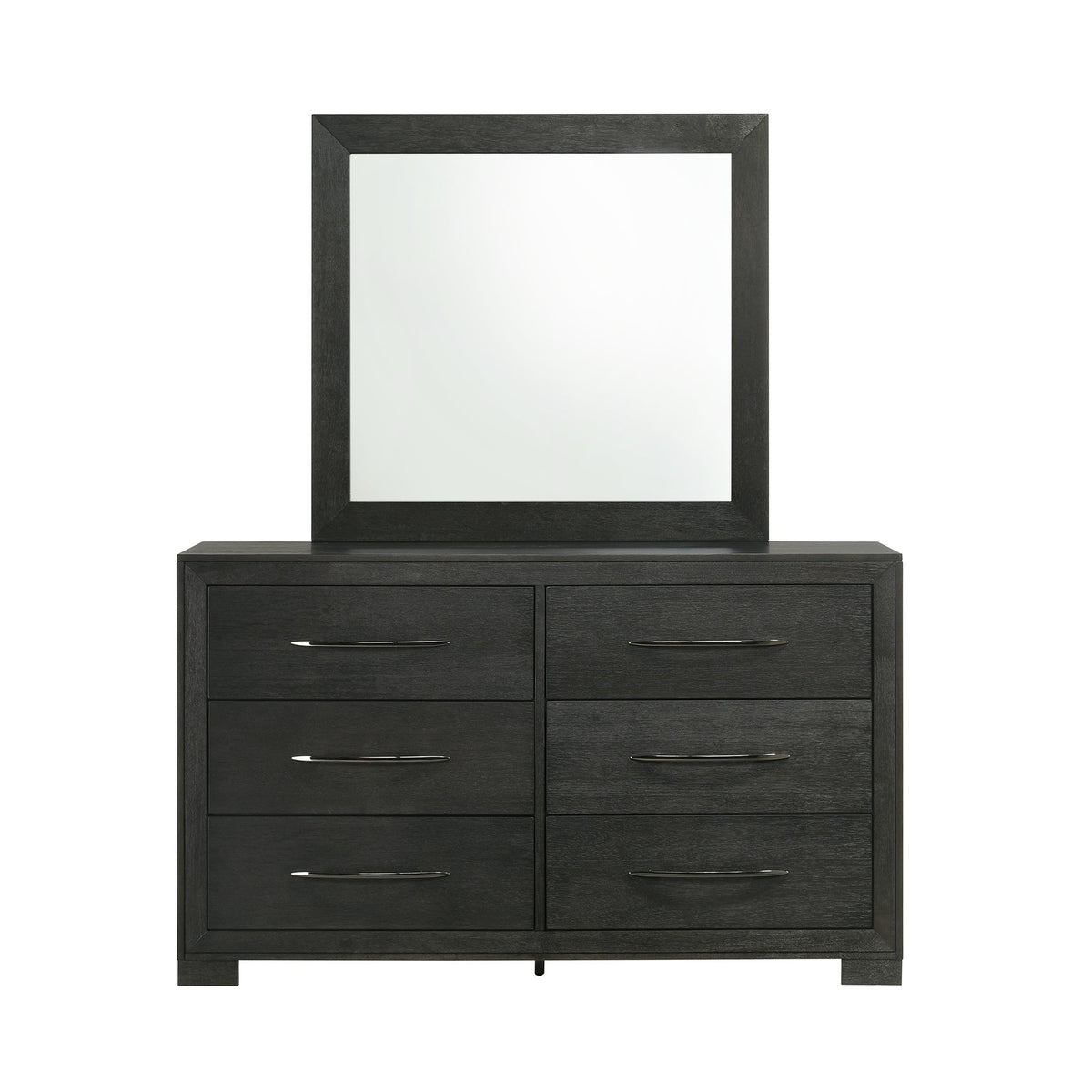 Allan Black Dresser & Mirror Set - Ornate Home