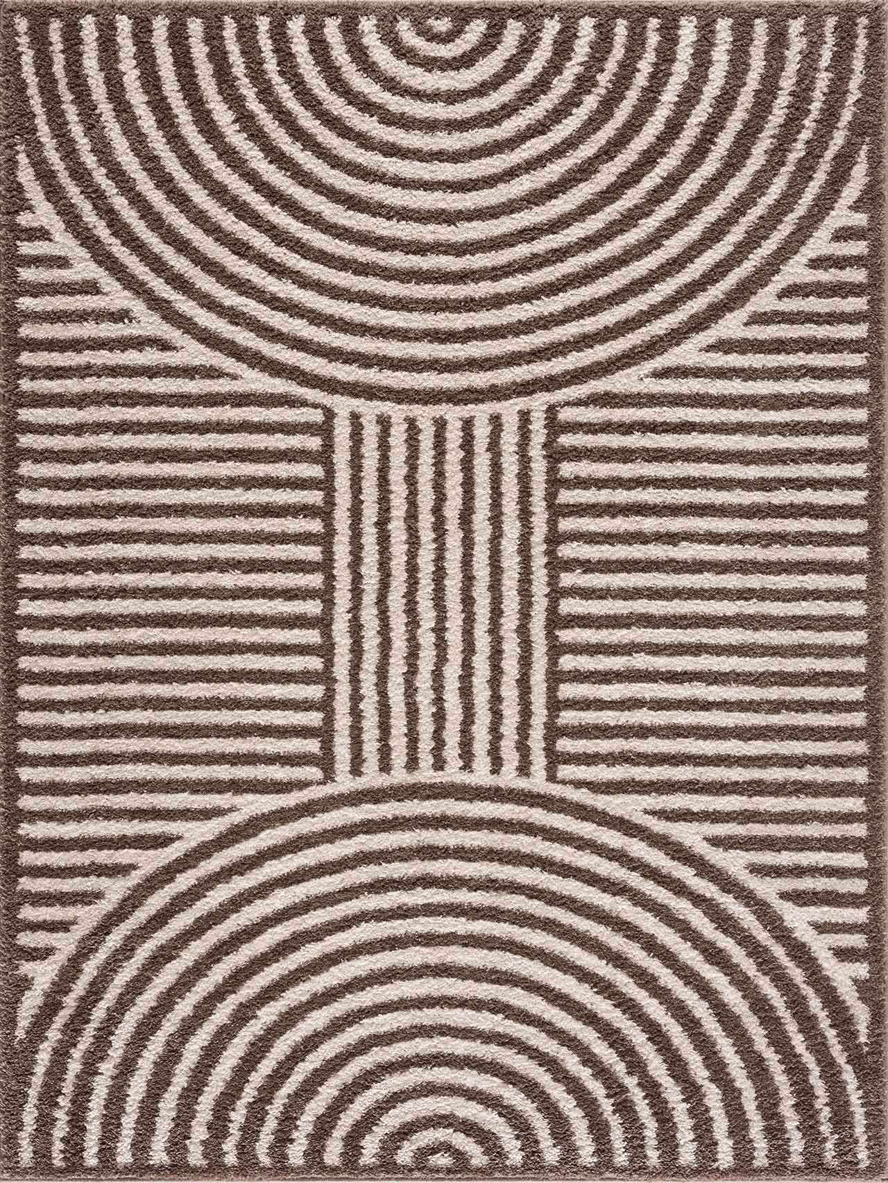 Allard Brown Washable Area Rug - Ornate Home