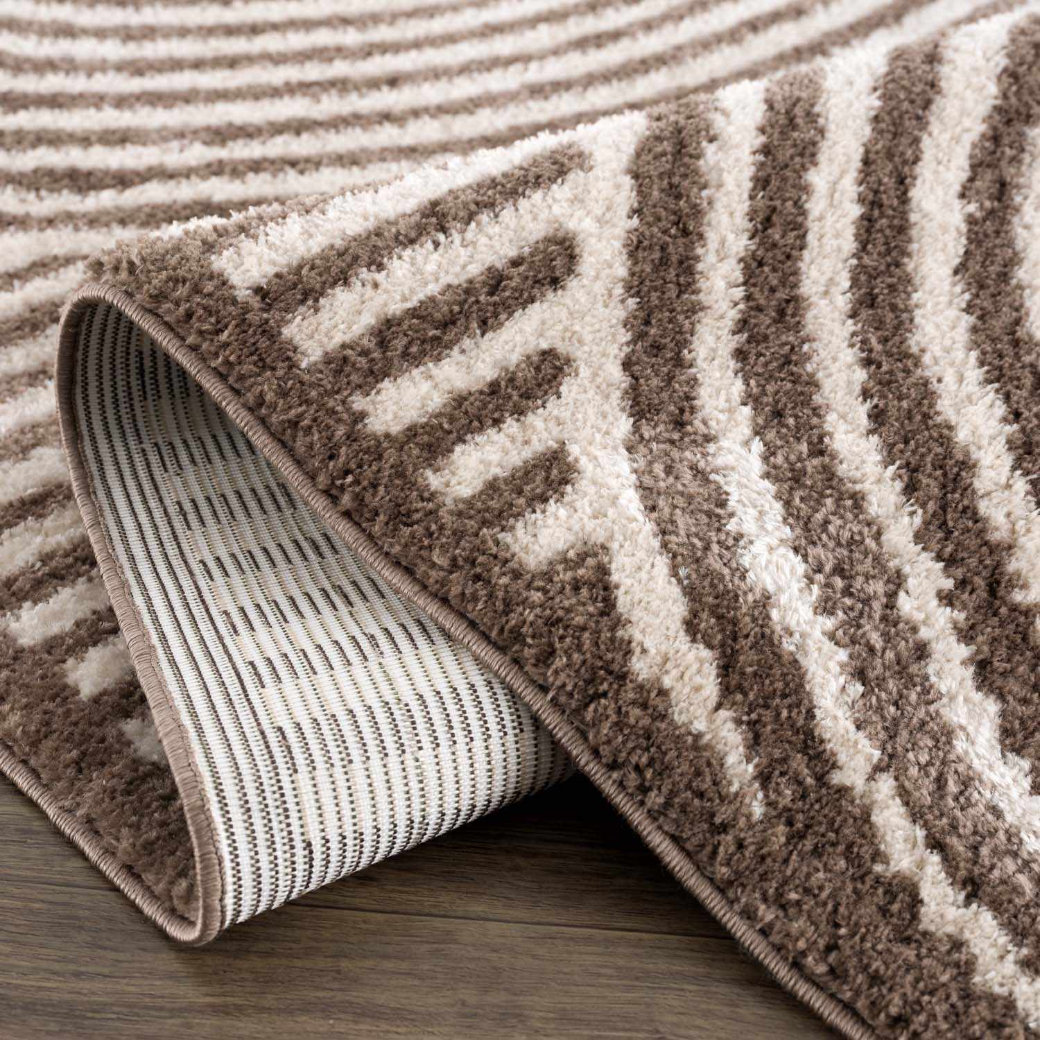 Allard Brown Washable Area Rug - Ornate Home