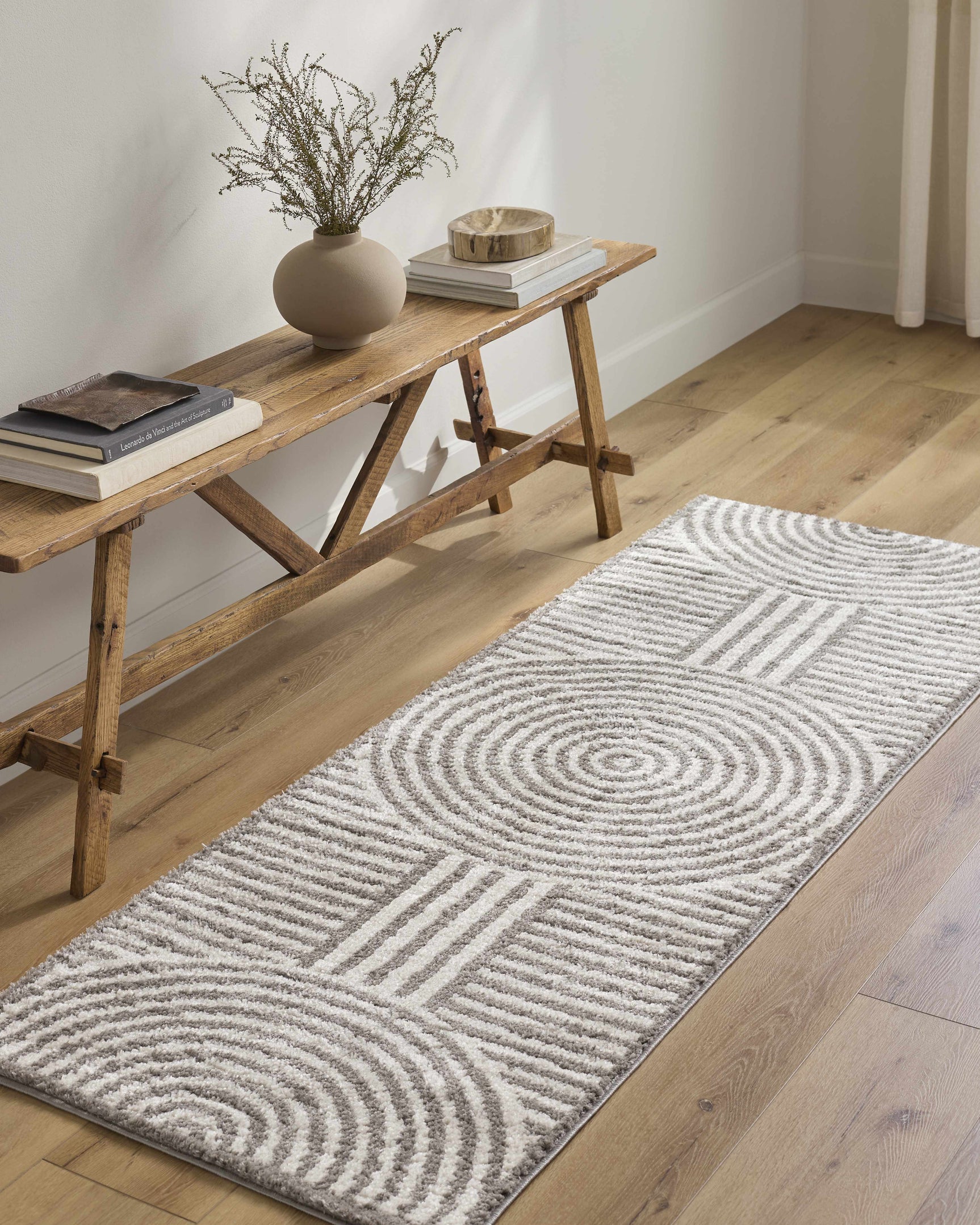 Allard Charcoal Washable Area Rug - Ornate Home