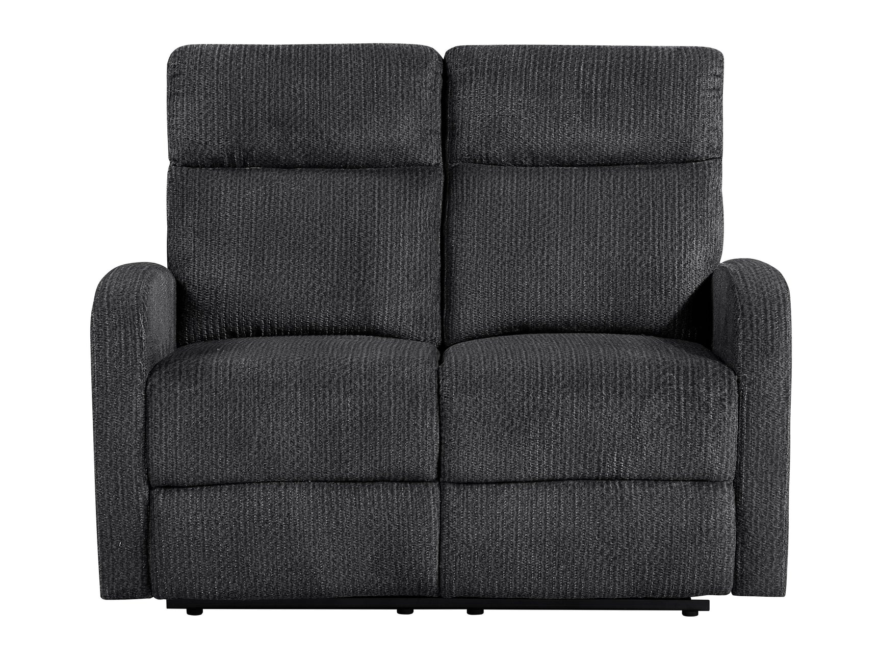 Allen Dark Gray Double Reclining Loveseat - Ornate Home
