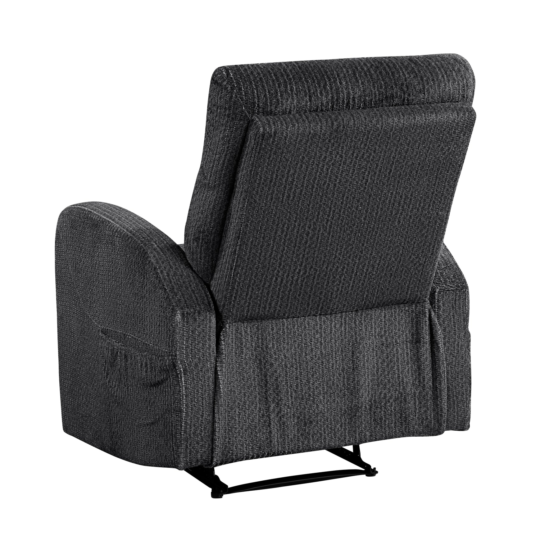 Allen Dark Gray Reclining Chair - Ornate Home