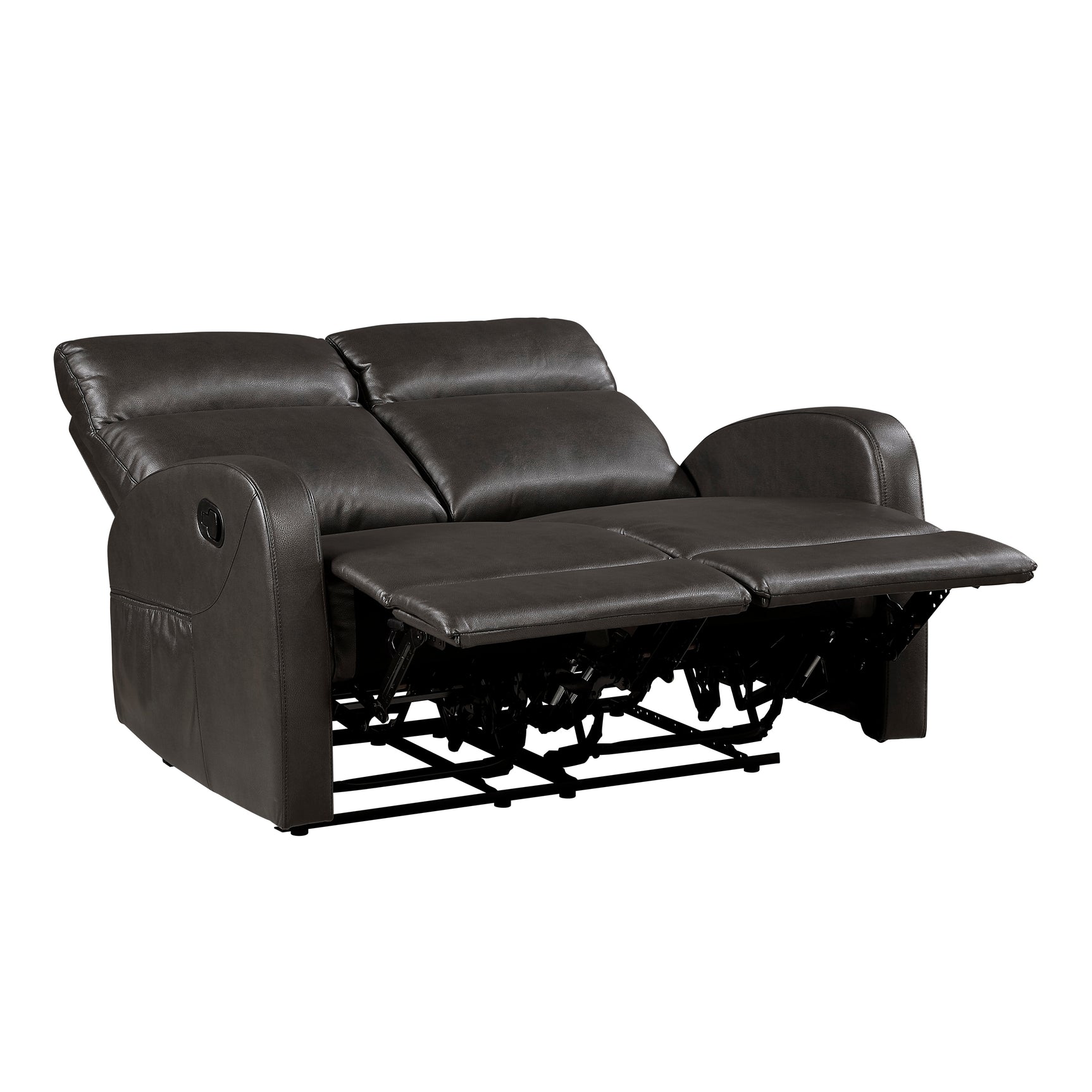 Allen Espresso Double Reclining Loveseat - Ornate Home